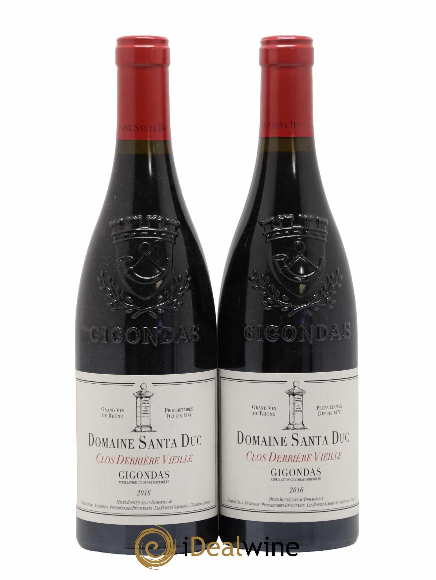 Gigondas Santa Duc (Domaine) Clos Derrière Vieille Famille Gras 2016 - Lot de 2 bouteilles - 0