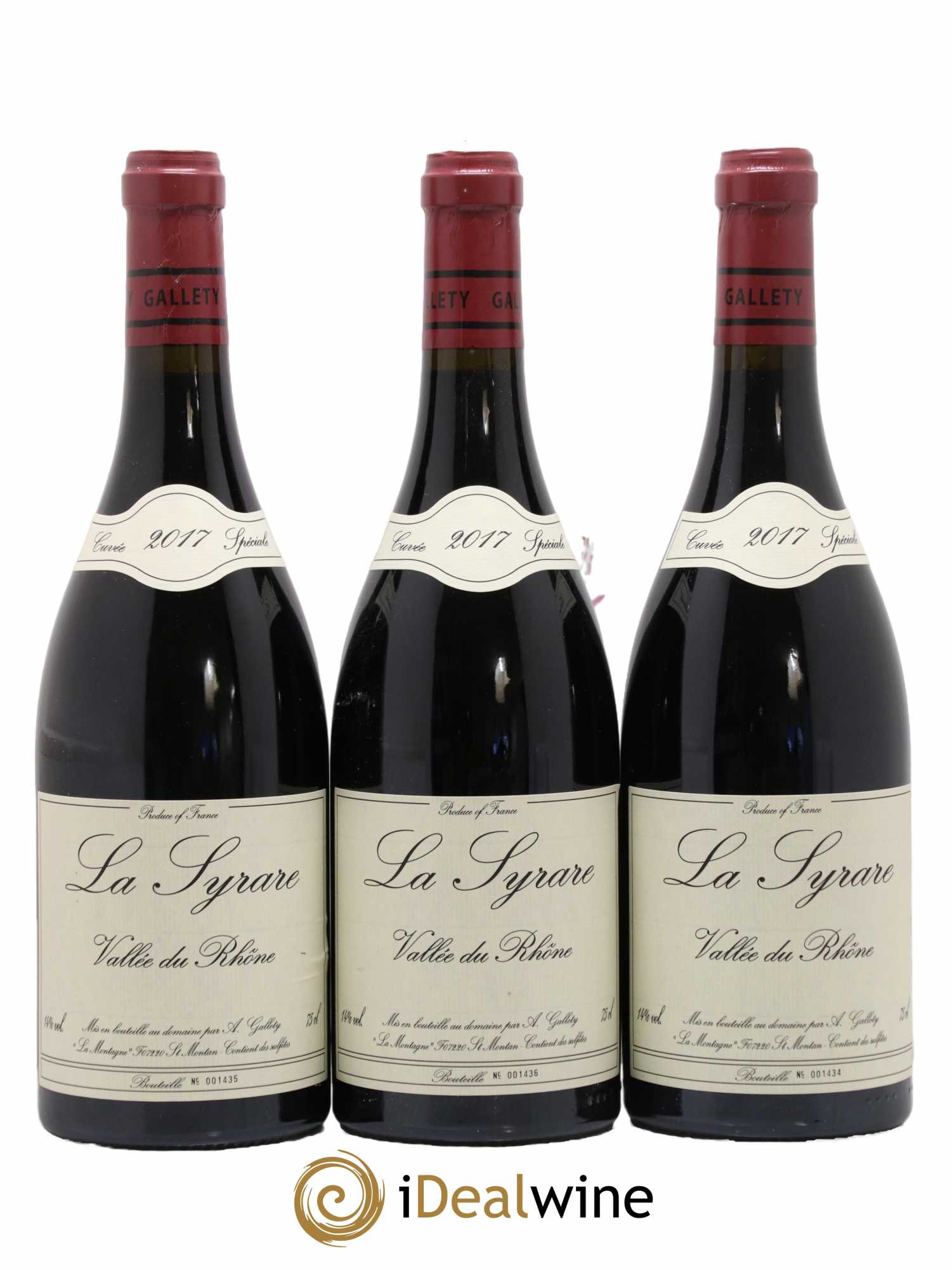 Côtes du Vivarais La Syrare Gallety (Domaine) 2017 - Lot de 3 bouteilles - 0