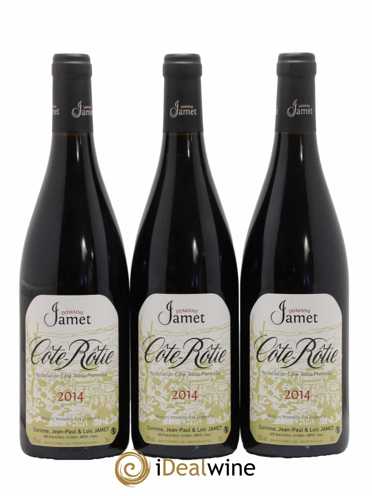 Côte-Rôtie Jamet (Domaine) 2014 - Lot de 3 bouteilles - 0