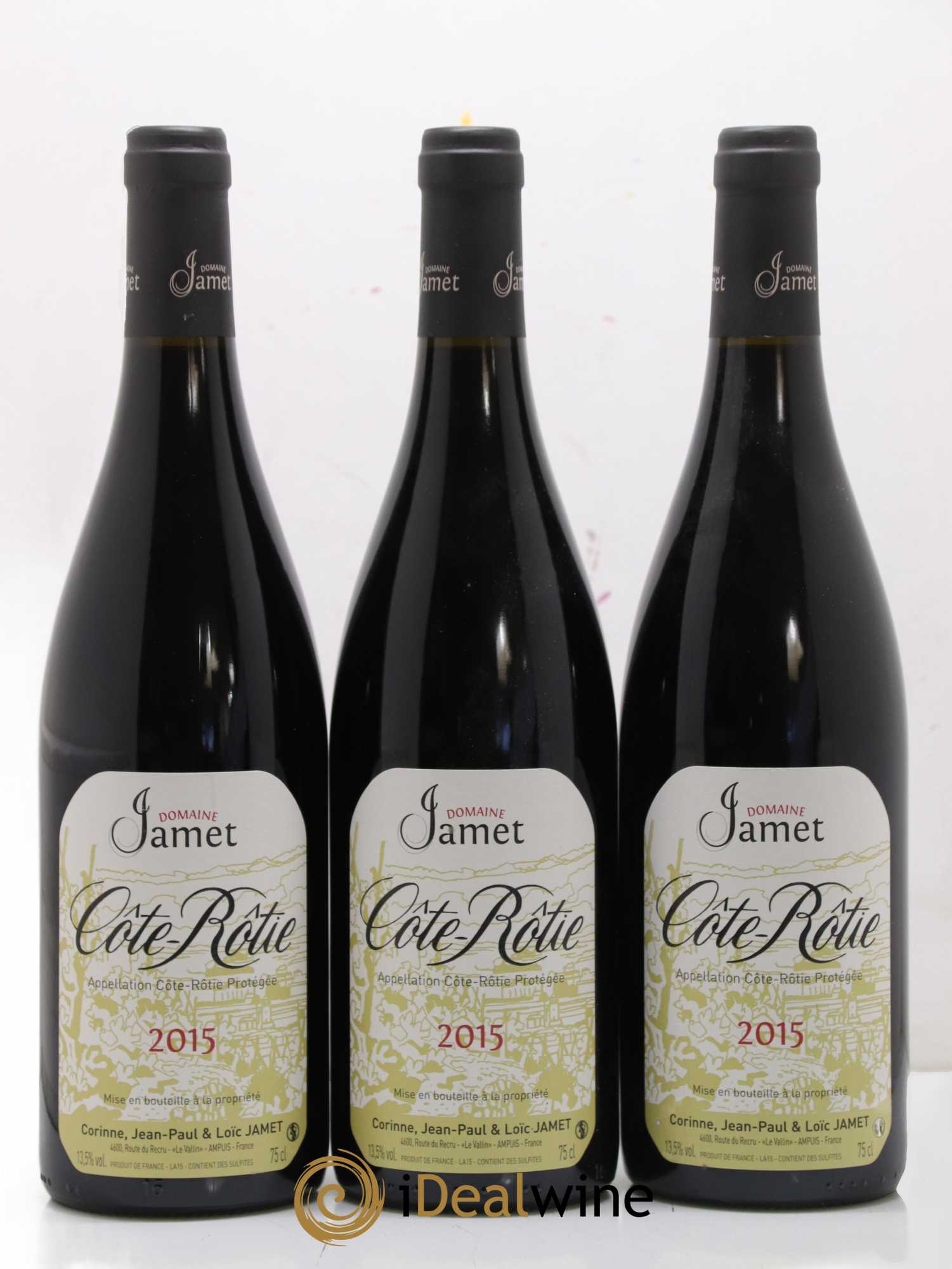 Côte-Rôtie Jamet (Domaine) 2015 - Lot de 3 bouteilles - 0