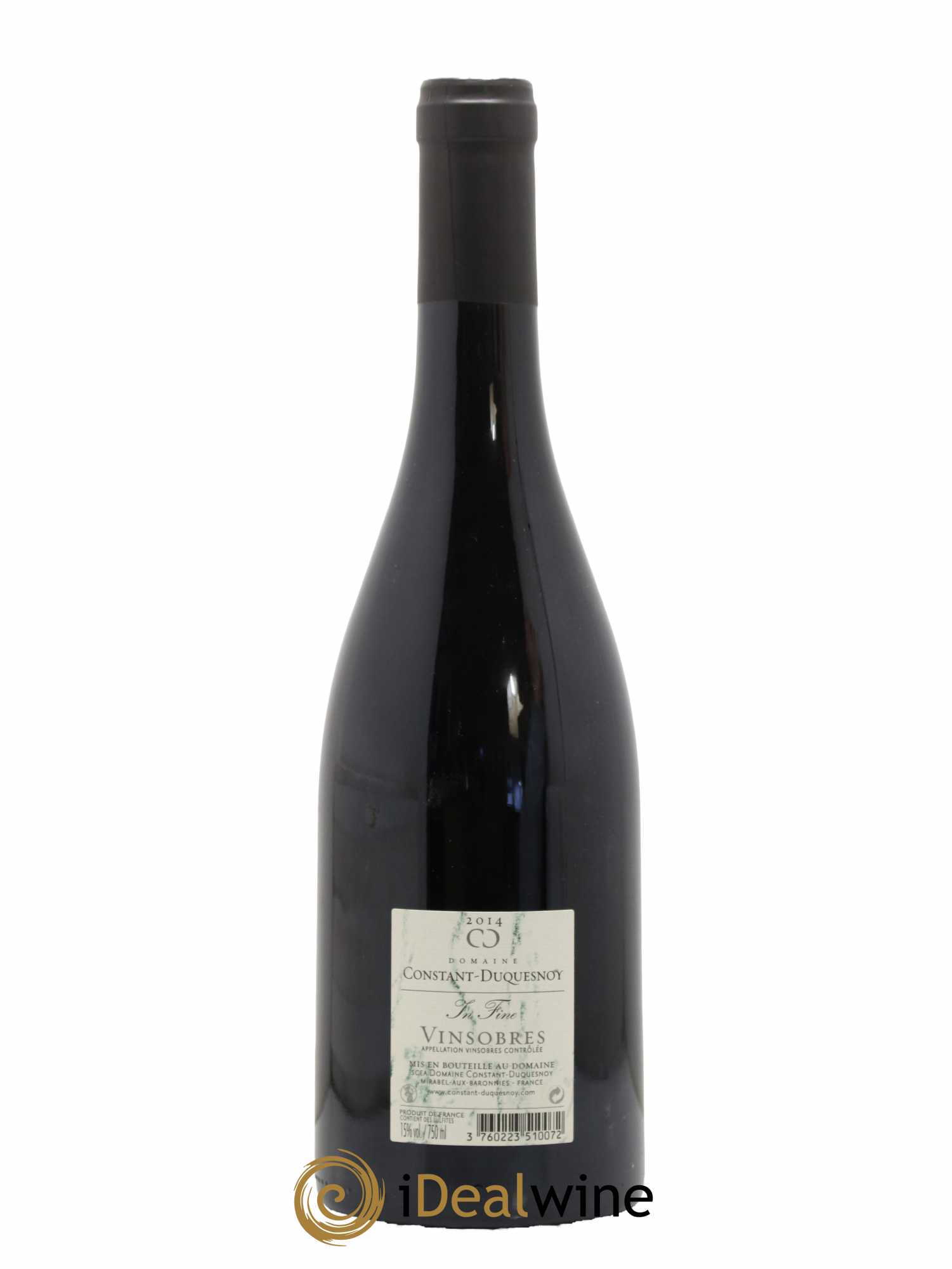 Rhône Vinsobres In Fine Domaine Constant-Duquesnoy 2014 - Lot de 1 bouteille - 1
