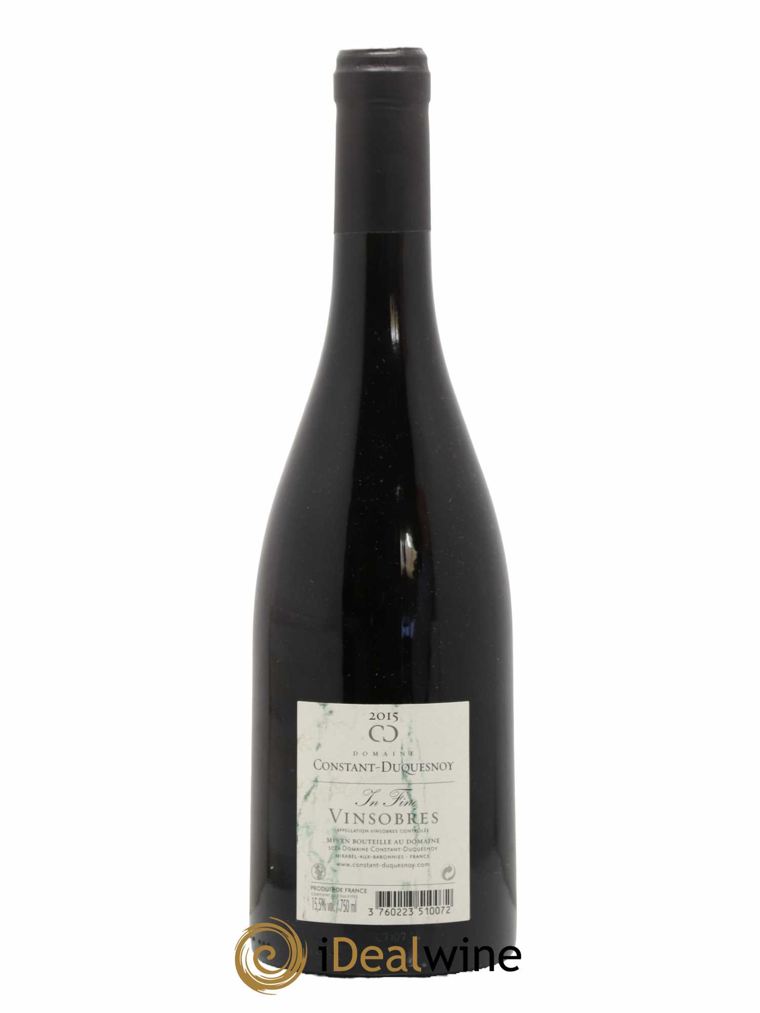 Rhône Vinsobres In Fine Domaine Constant-Duquesnoy 2015 - Lot de 1 bouteille - 1