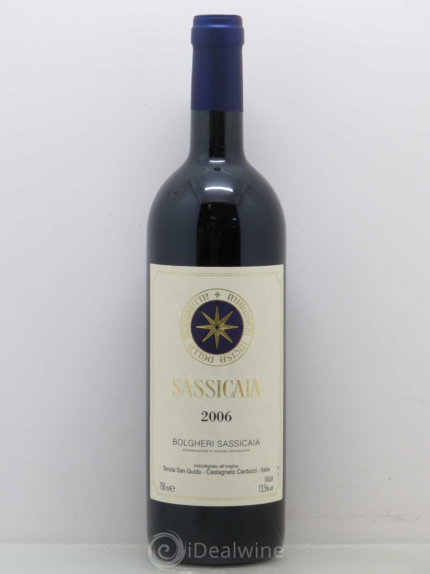 Bolgheri DOC Sassicaia Tenuta San Guido 2006 - Lot de 1 bouteille - 0