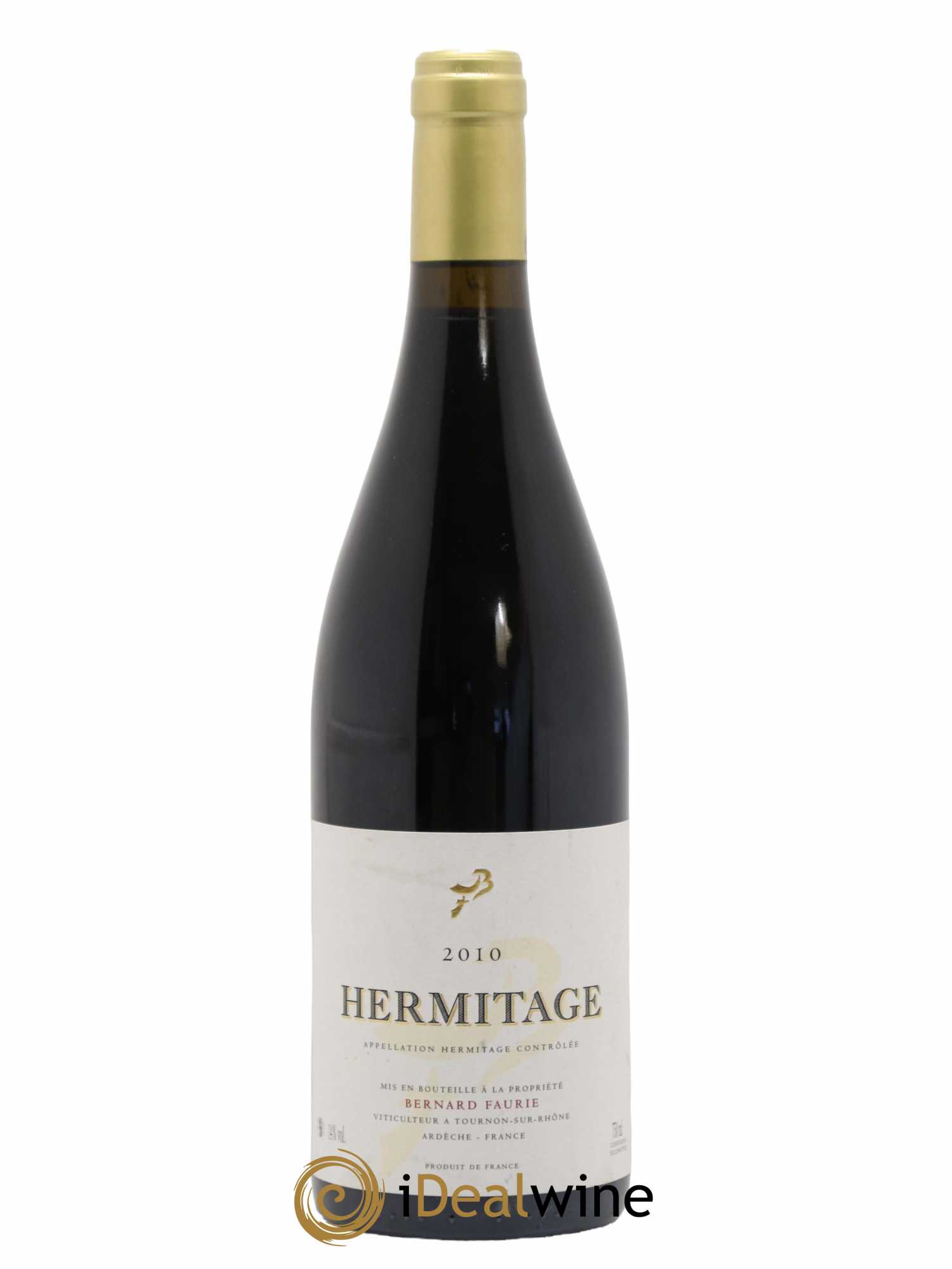 Hermitage Bessards Méal (capsule dorée) Bernard Faurie 2010 - Lot de 1 bouteille - 0