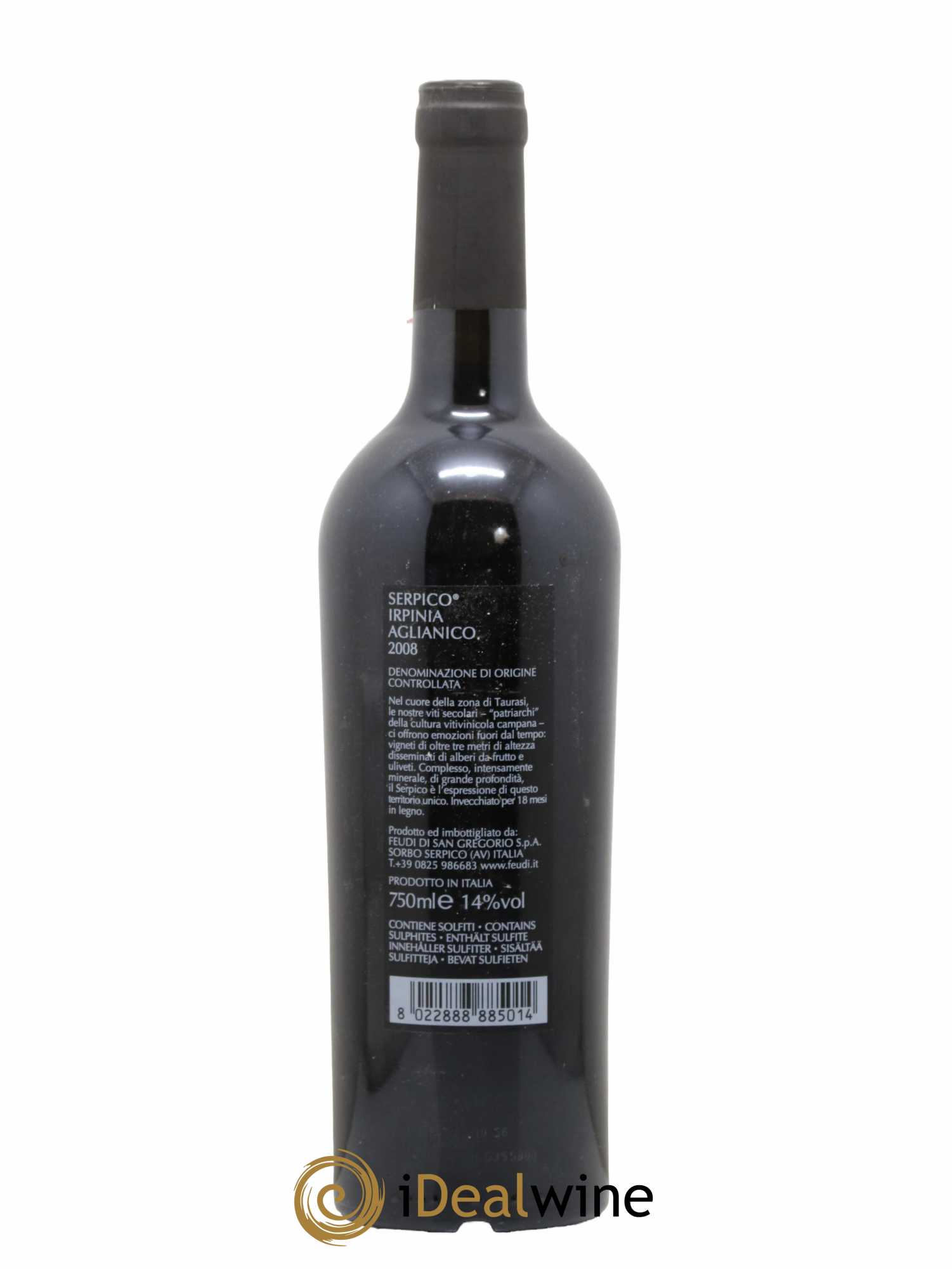 Italie Feudi di San Gregorio Irpinia Serpico 2008 - Lot de 1 bouteille - 1