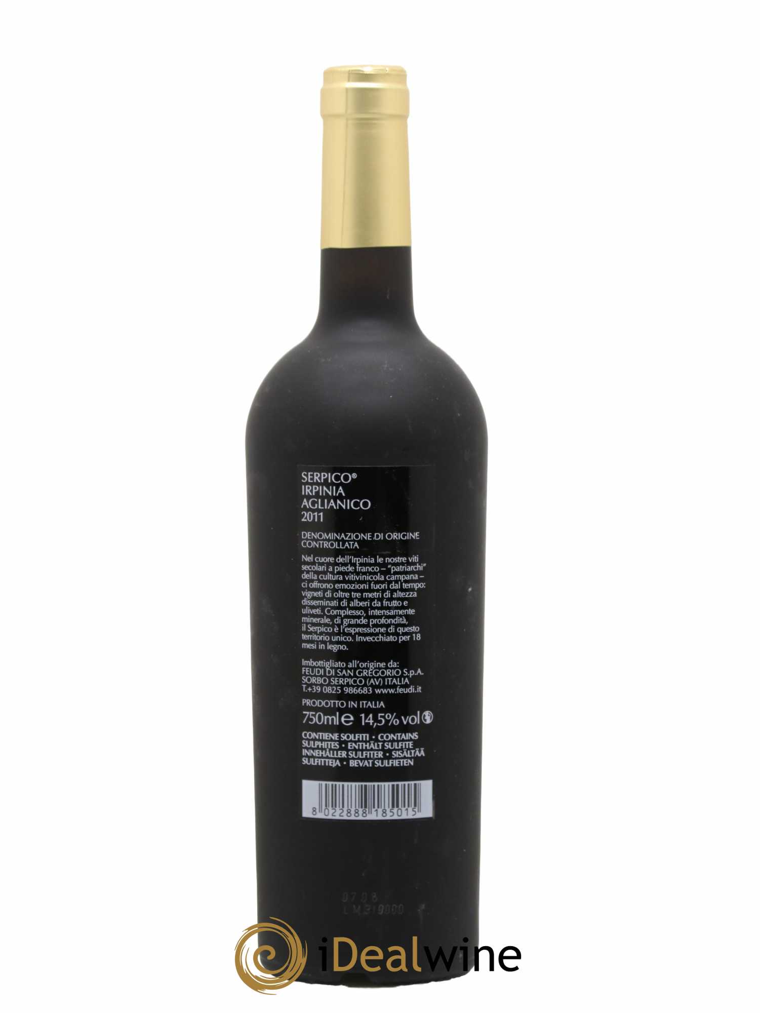 Italie Feudi di San Gregorio Irpinia Serpico 2011 - Lot de 1 bouteille - 1