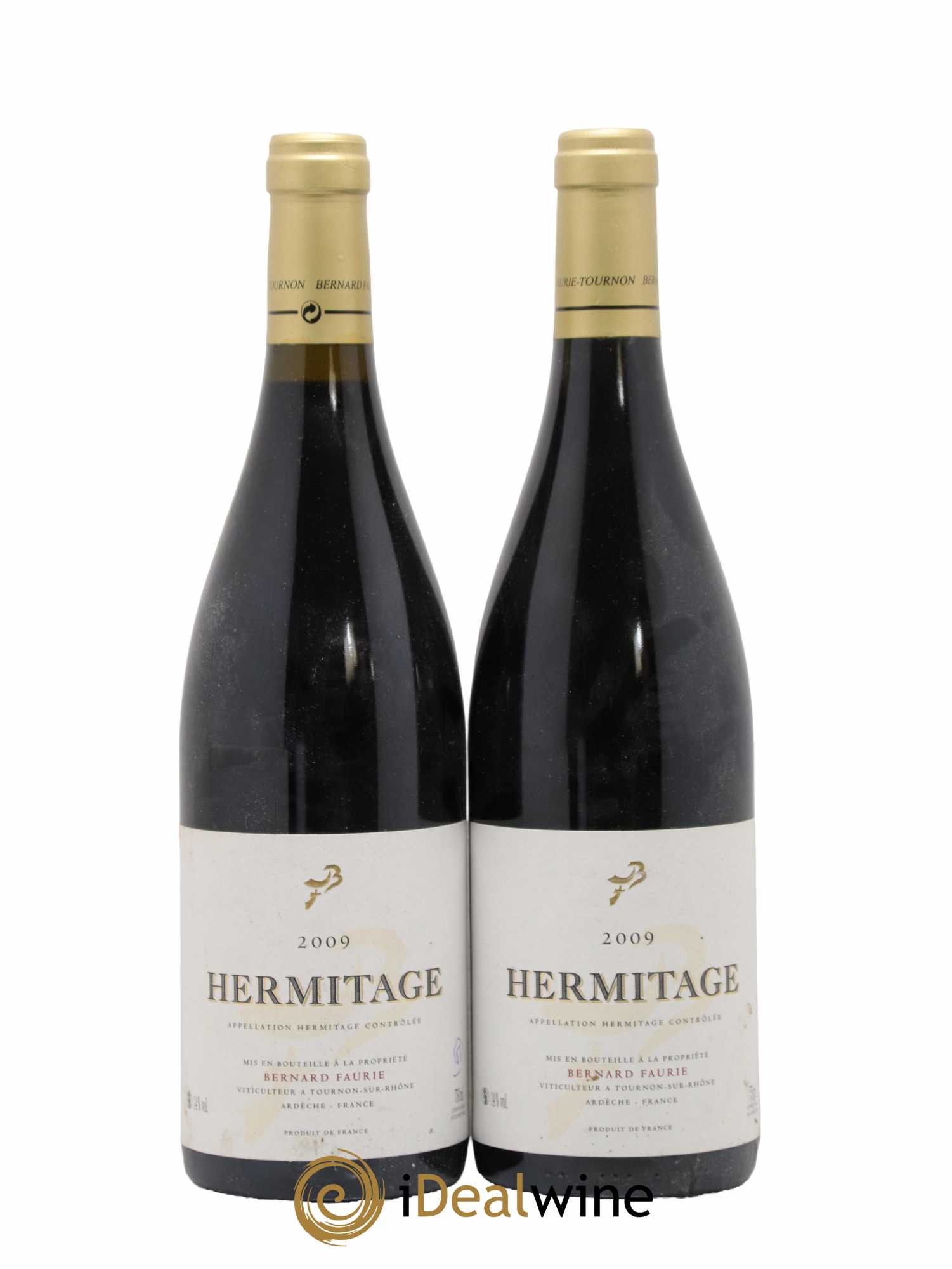 Hermitage Bessards Méal (capsule dorée) Bernard Faurie 2009 - Lot de 2 bouteilles - 0