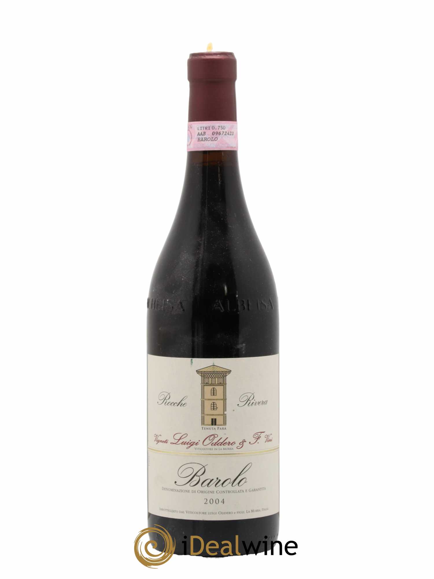 Barolo Rocche Rivera Luigi Oddero 2004 - Lotto di 1 bottiglia - 0