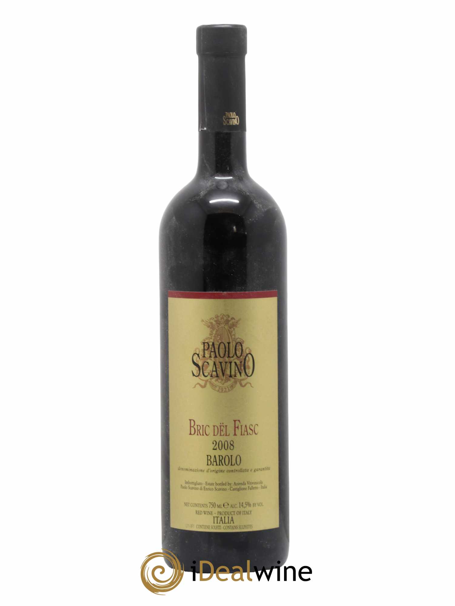 Barolo DOCG Bric del Fiasc Paolo Scavino 2008 - Lot de 1 bouteille - 0