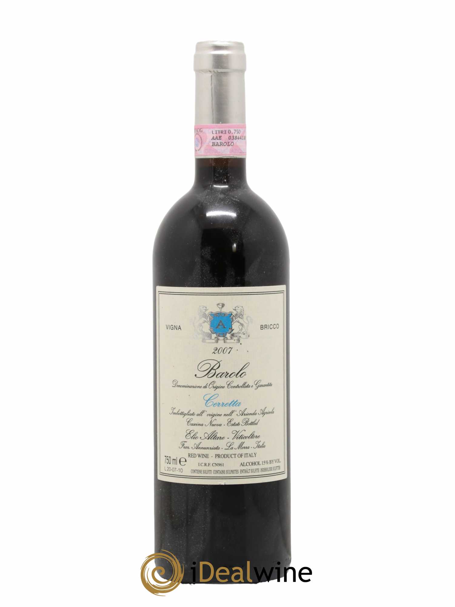 Barolo DOCG Elio Altare DOCG Ceretta - Vigna Bricco 2007 - Lot de 1 bouteille - 0