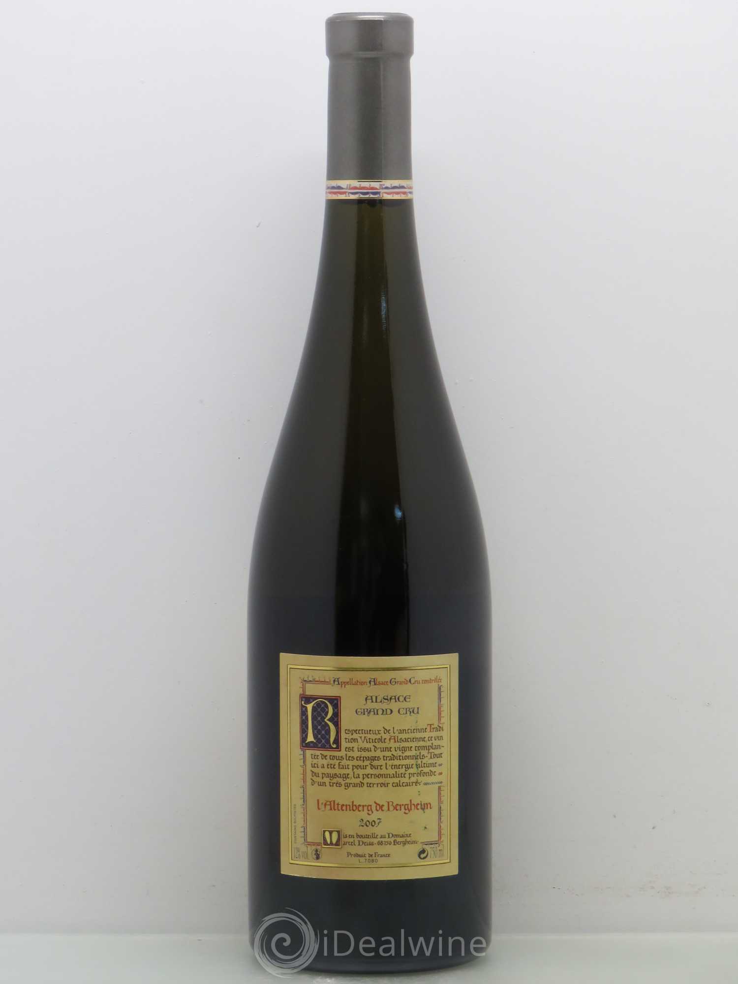 Alsace Grand Cru Altenberg de Bergheim Marcel Deiss (Domaine) 2007 - Lotto di 1 bottiglia - 1