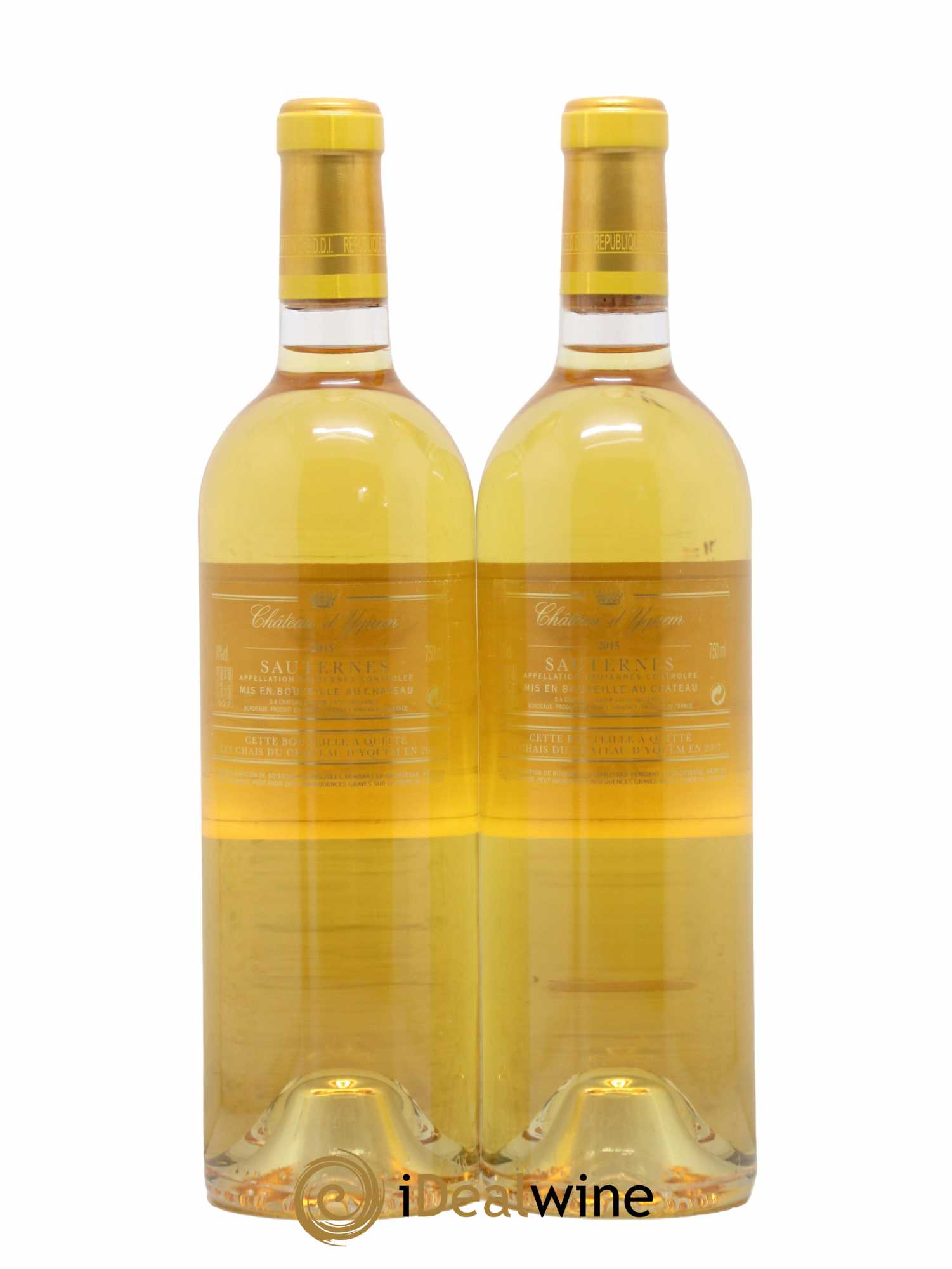 Château d' Yquem 1er Cru Classé Supérieur 2015 - Lotto di 2 bottiglie - 1