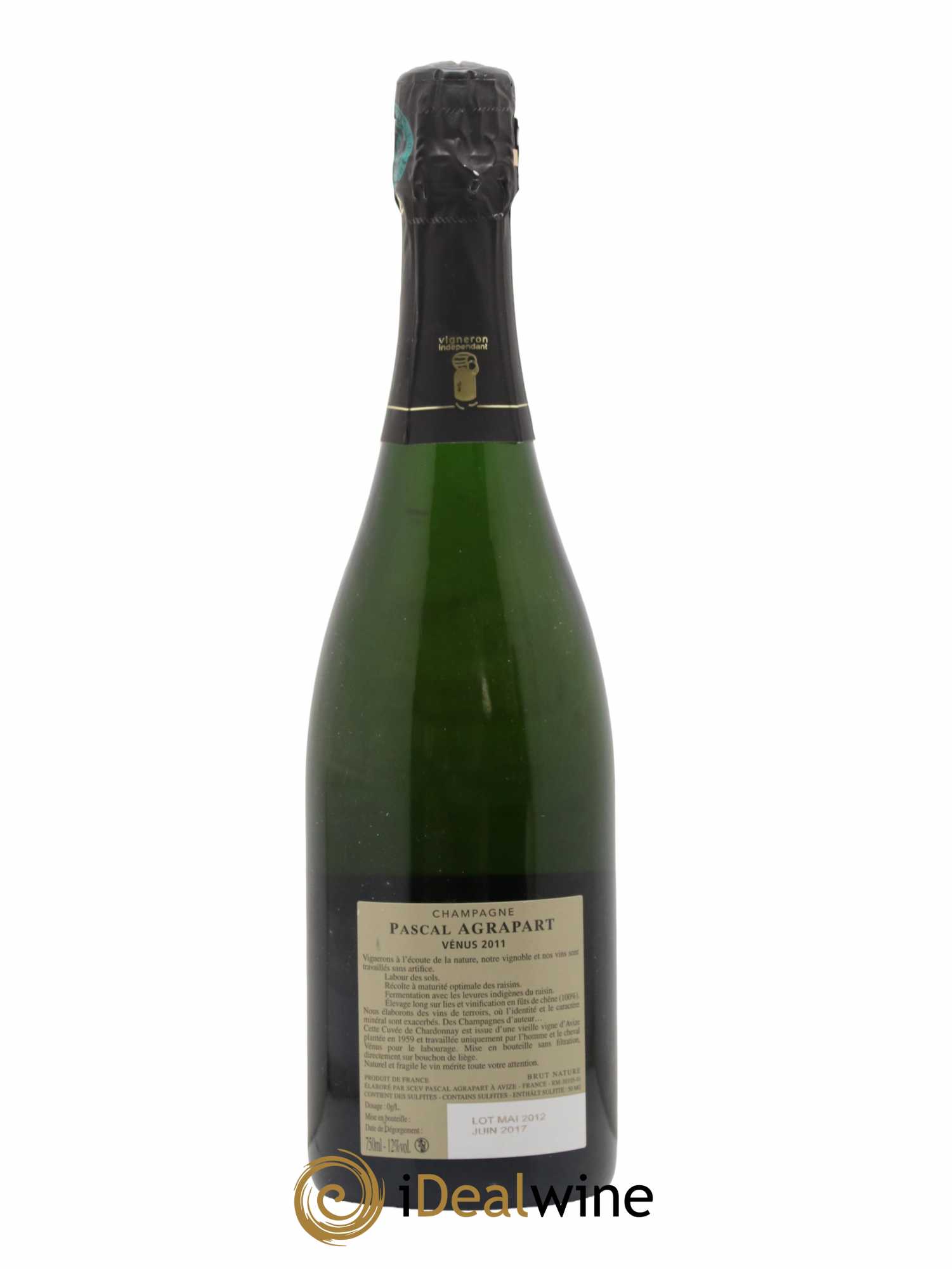 Vénus Blanc de Blancs Brut Nature Pascal Agrapart 2011 - Lot de 1 bouteille - 1