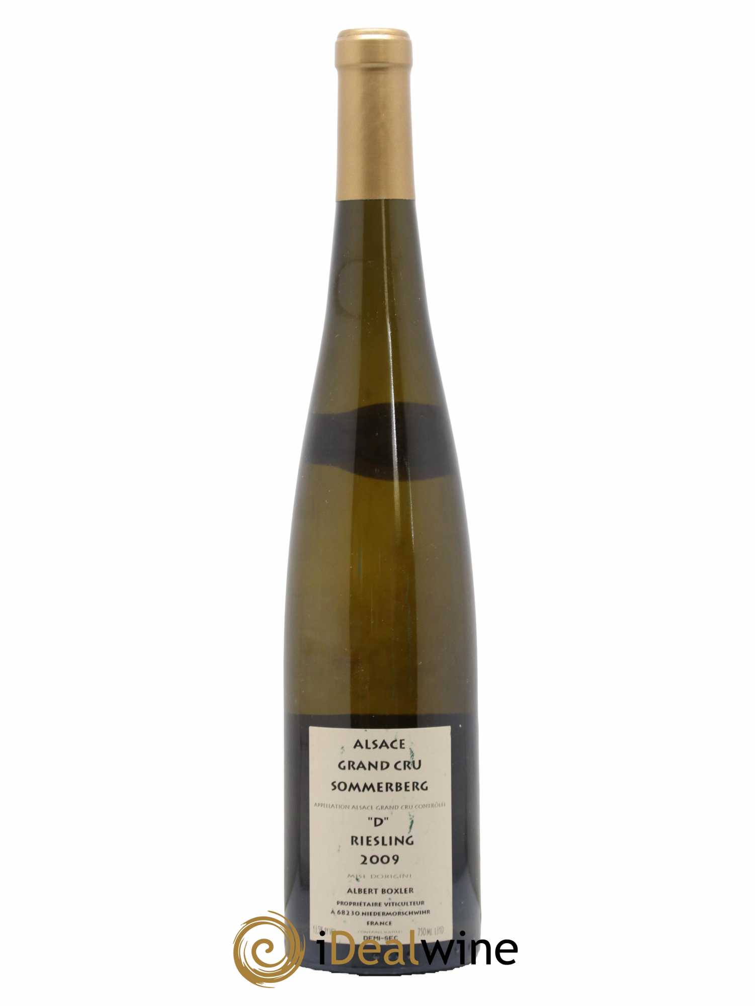 Alsace Riesling Grand Cru Sommerberg D Albert Boxler 2009 - Lot de 1 bouteille - 1