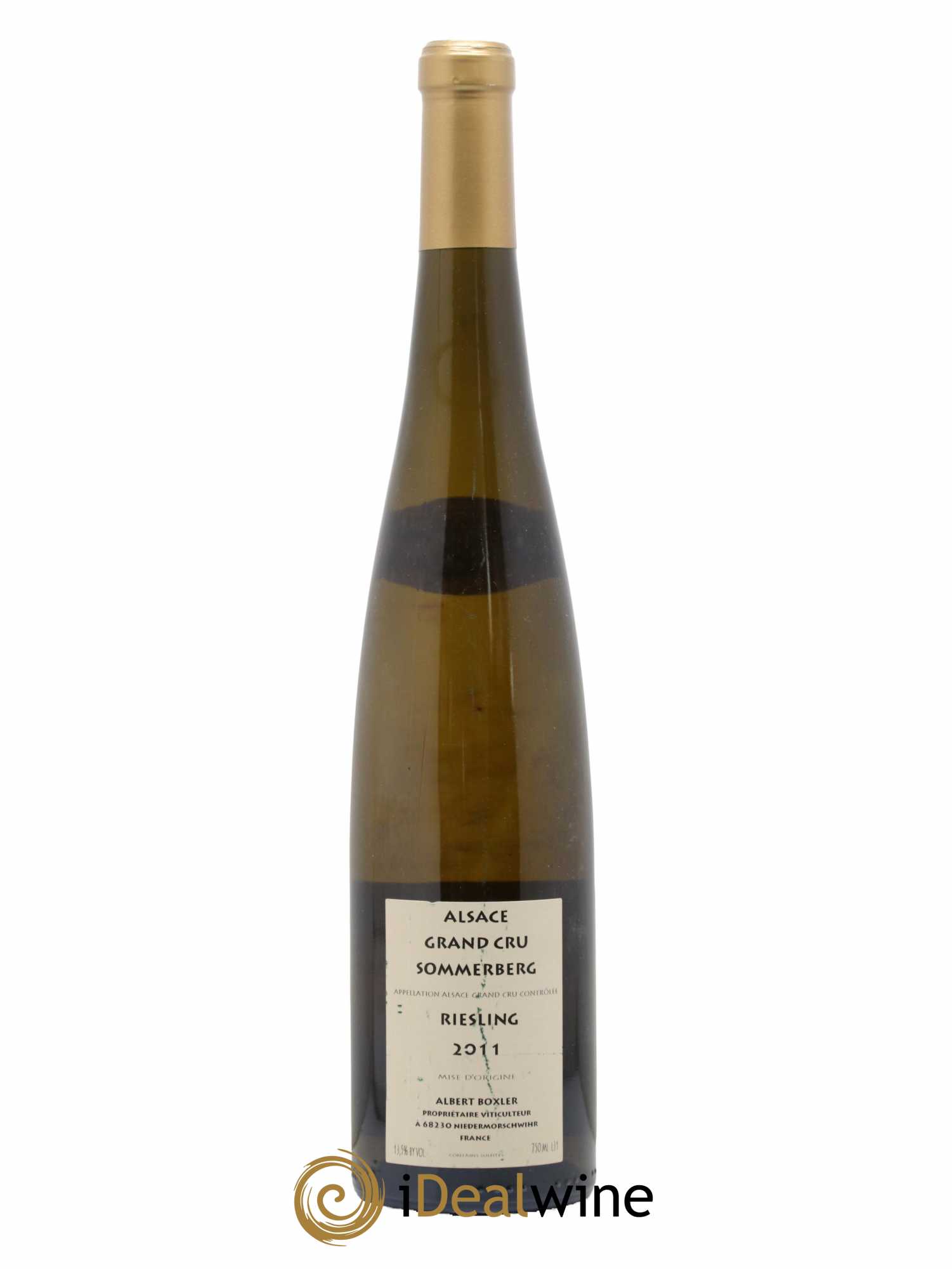Alsace Riesling Grand Cru Sommerberg Albert Boxler 2011 - Lot de 1 bouteille - 1