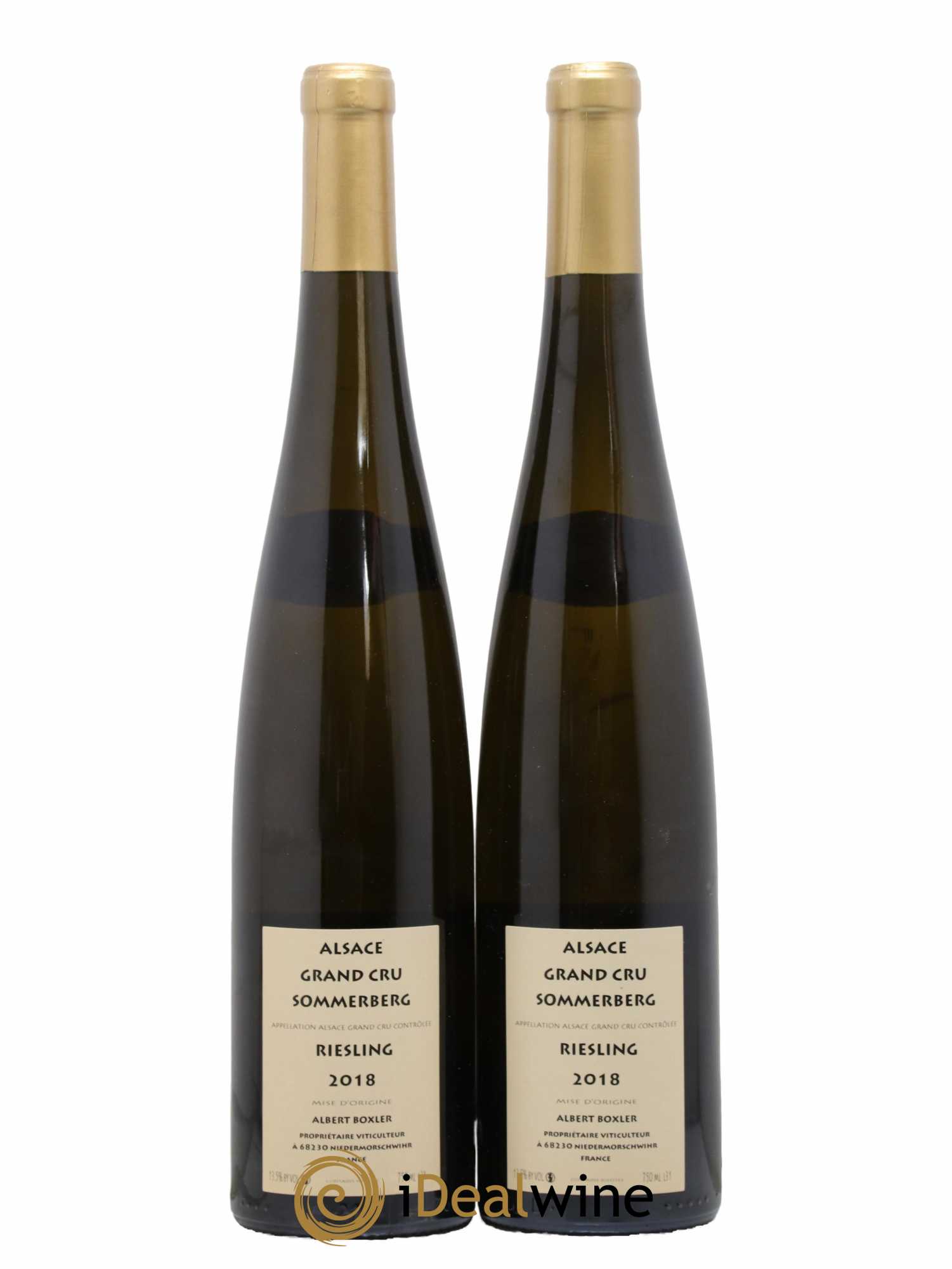 Alsace Riesling Grand Cru Sommerberg Albert Boxler 2018 - Lot de 2 bouteilles - 1
