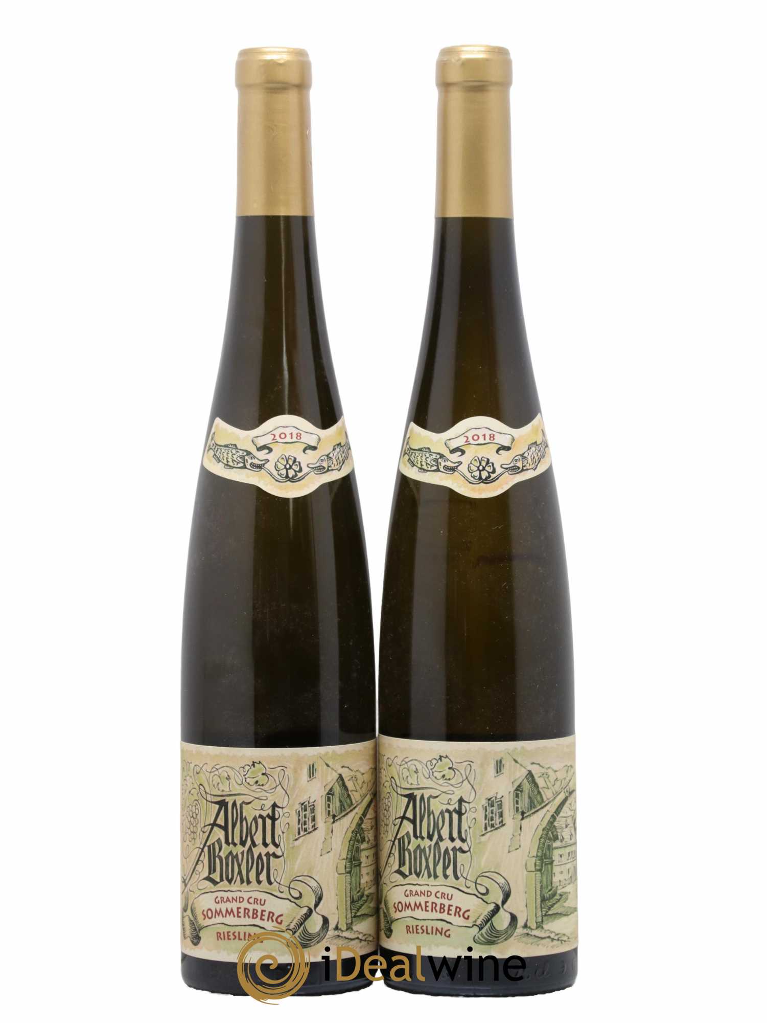 Alsace Riesling Grand Cru Sommerberg Albert Boxler 2018 - Lot de 2 bouteilles - 0