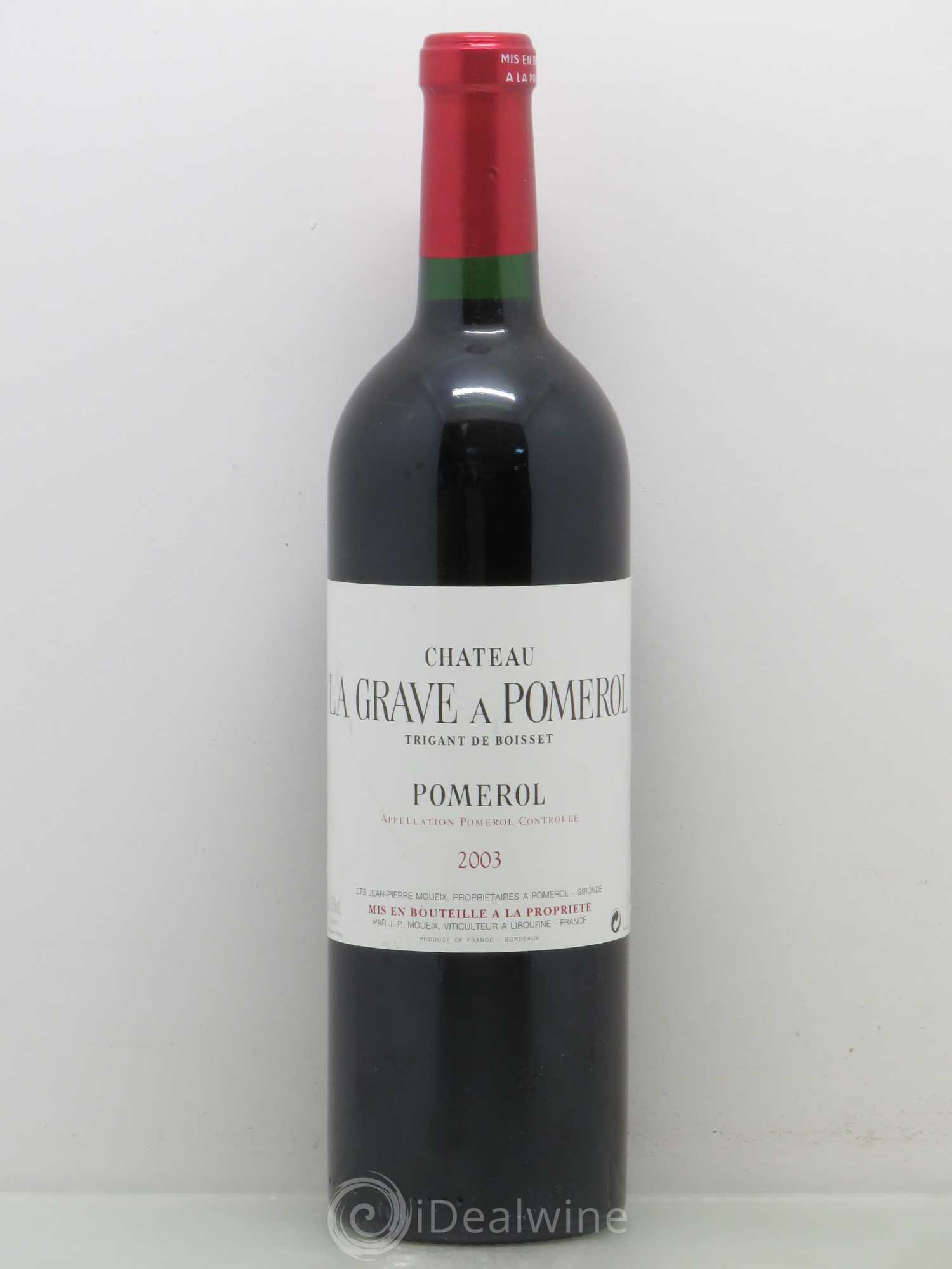 Château La Grave à Pomerol (Trigant de Boisset) 2003 - Lot de 1 bouteille - 0