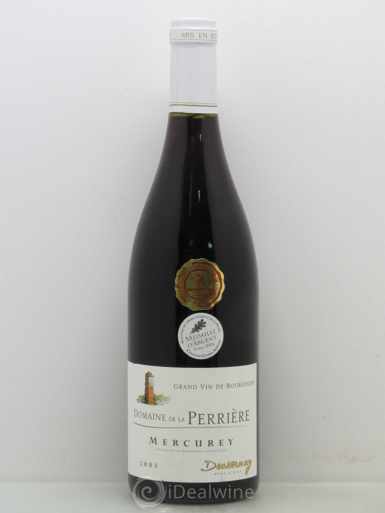 Mercurey Domaine De La Perriere 2003 - Posten von 1 Flasche - 0
