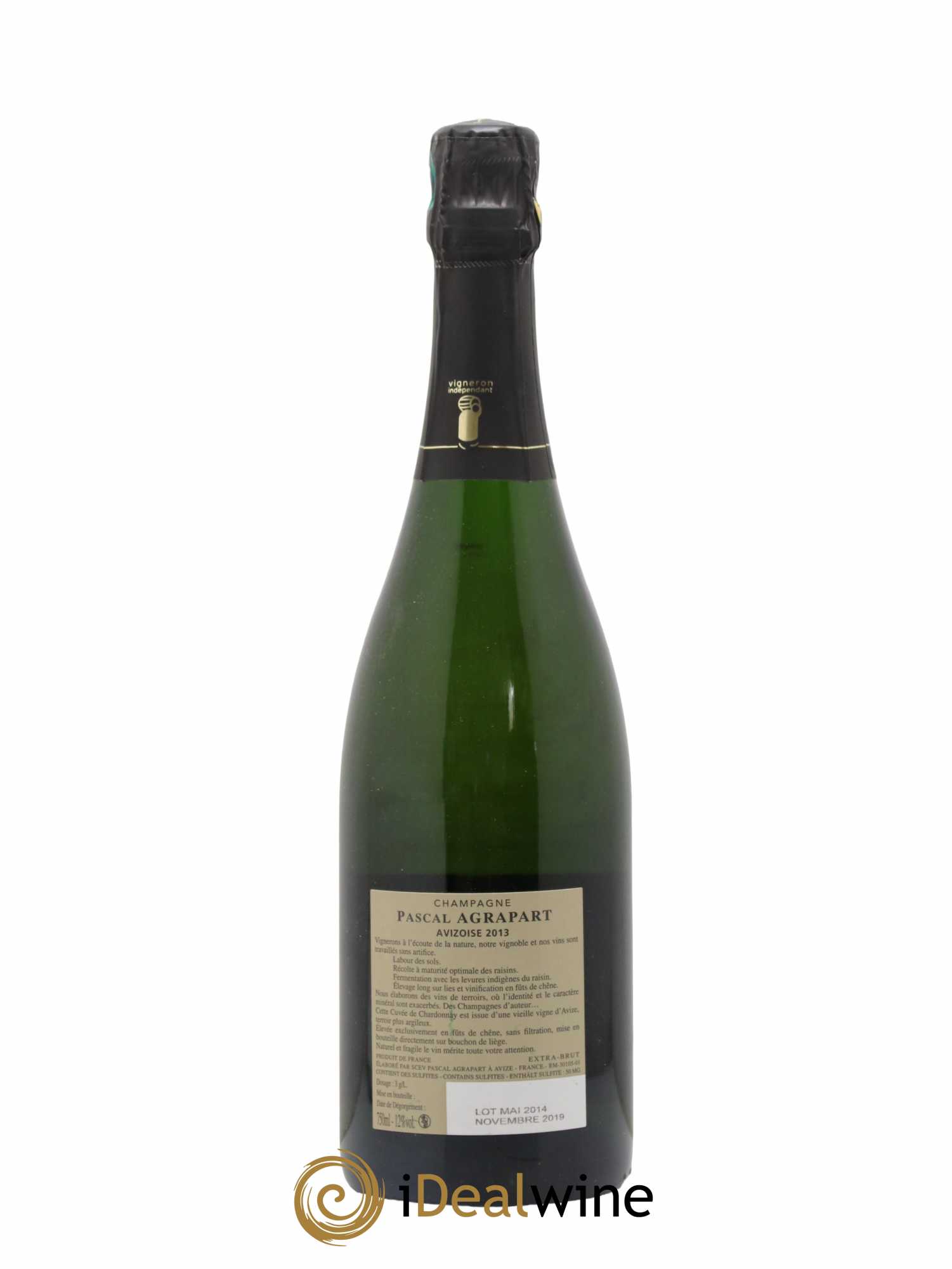 Avizoise Blanc de Blancs Brut Nature Pascal Agrapart 2013 - Lot de 1 bouteille - 1