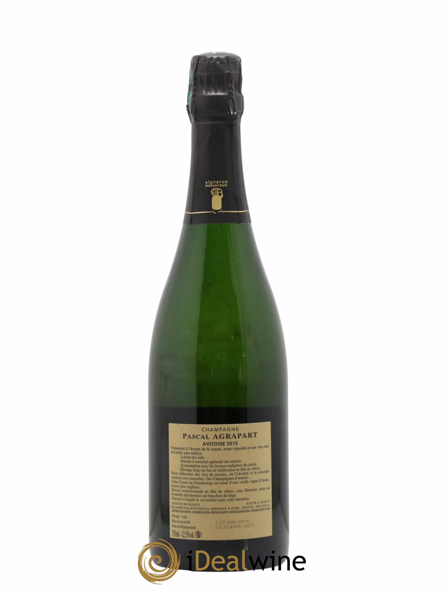 Avizoise Blanc de Blancs Brut Nature Pascal Agrapart 2015 - Lot de 1 bouteille - 1