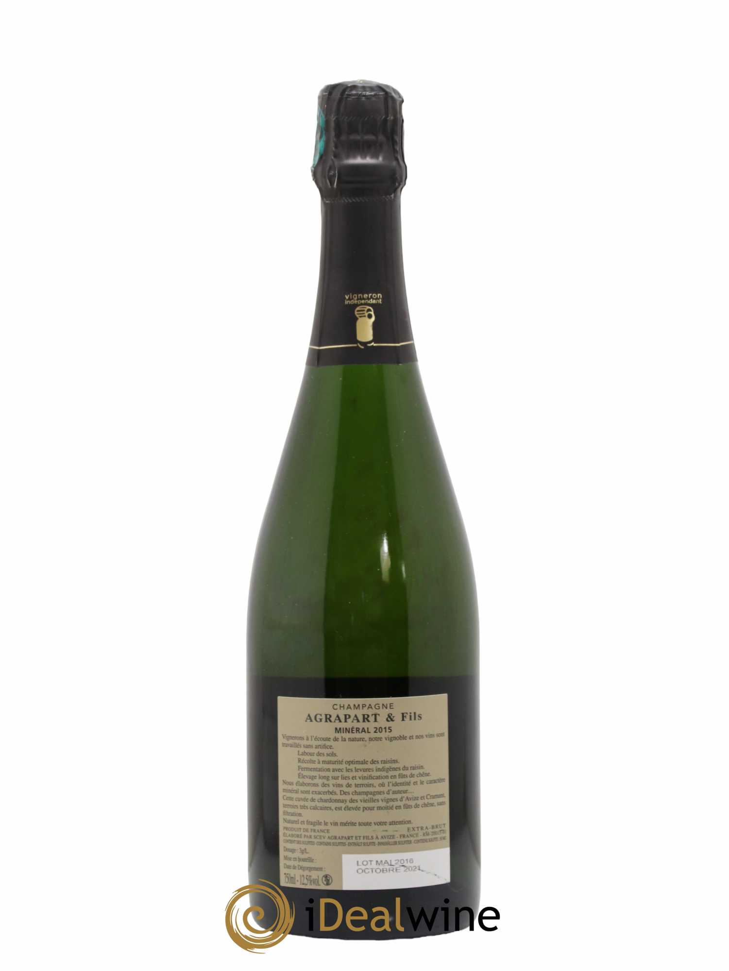 Minéral Blanc de Blancs Extra-Brut Agrapart & Fils 2015 - Lot de 1 bouteille - 1