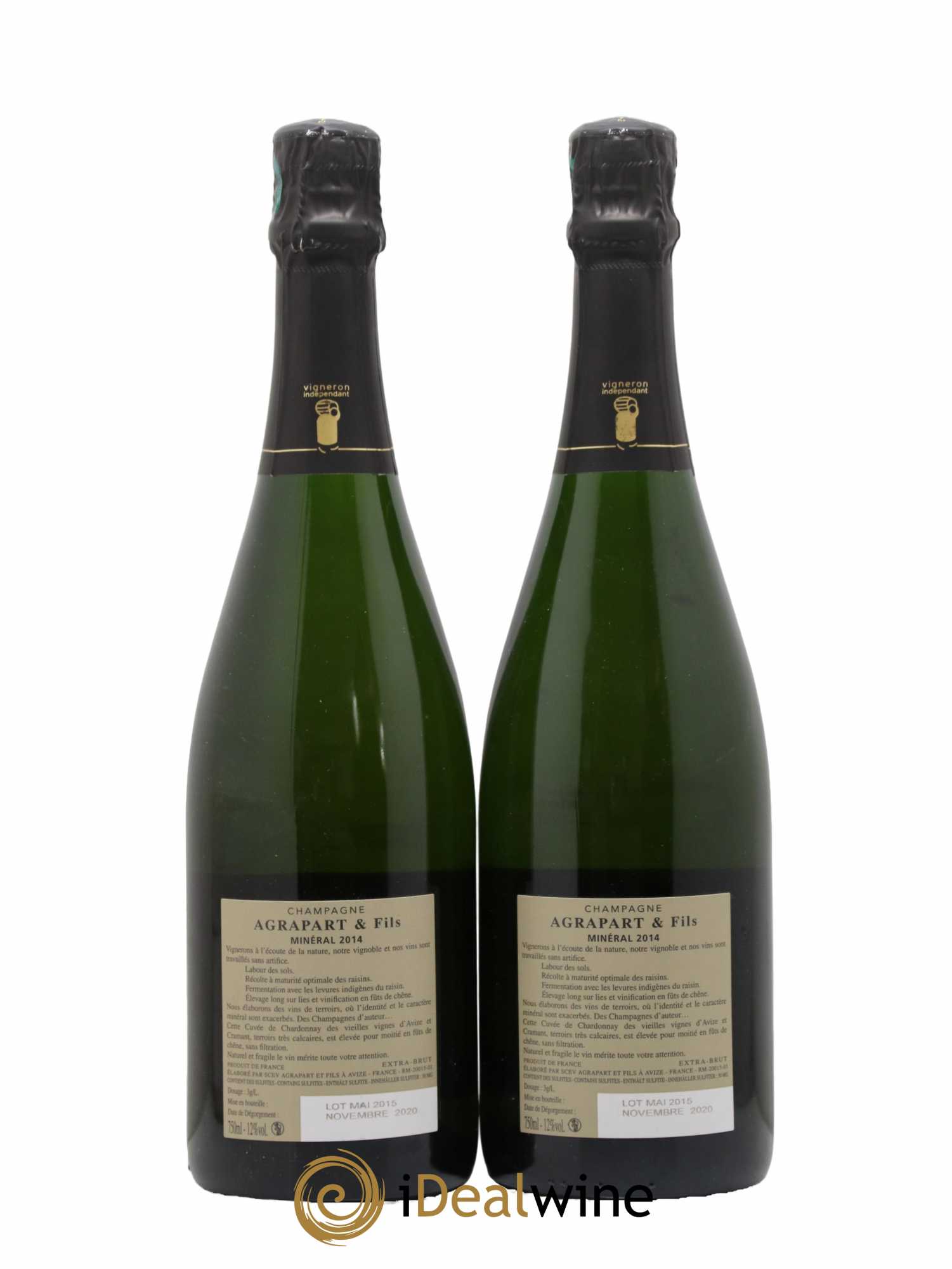 Minéral Blanc de Blancs Extra-Brut Agrapart & Fils 2014 - Lot de 2 bouteilles - 1