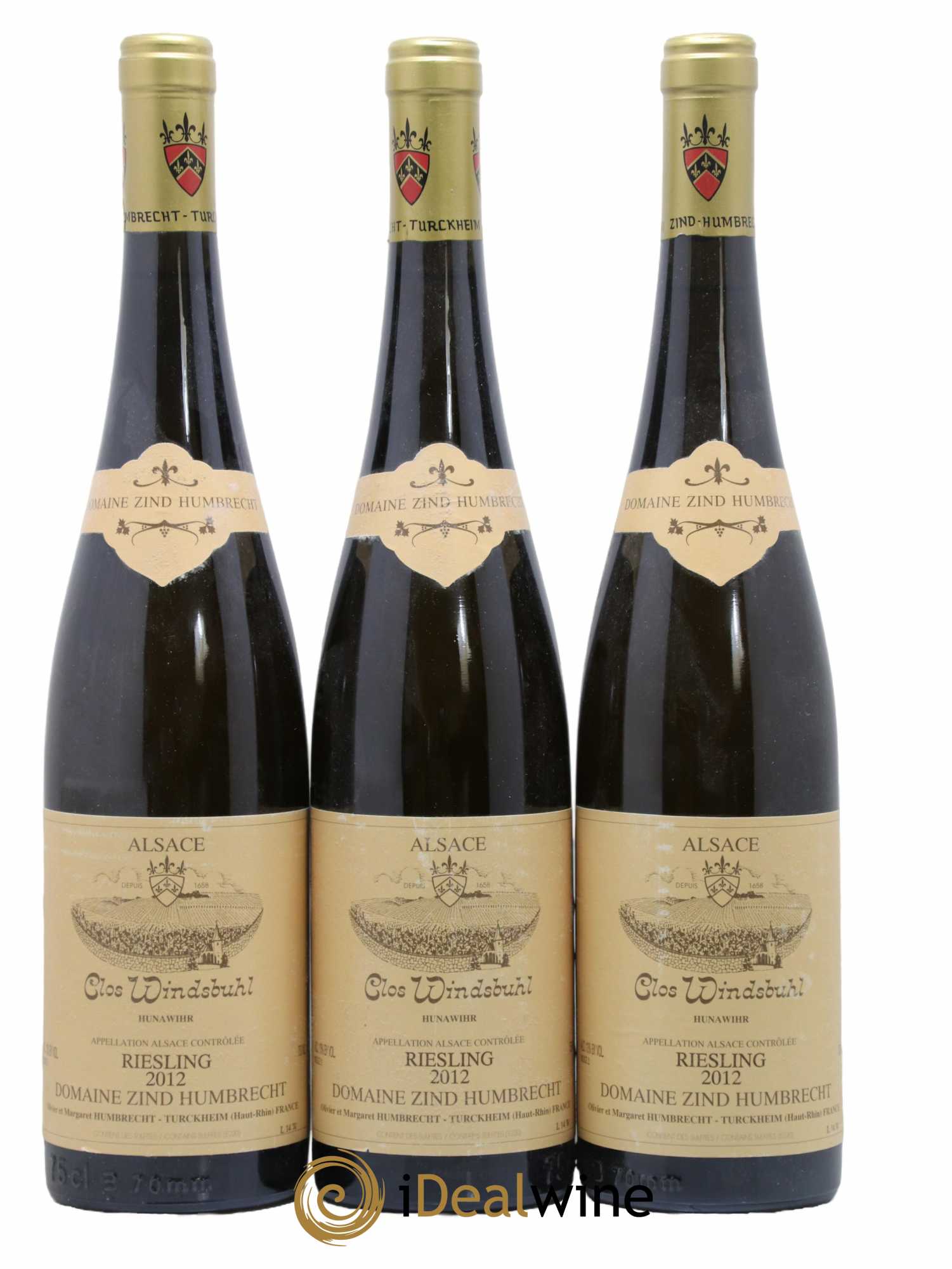 Alsace Riesling Clos Windsbuhl Zind-Humbrecht (Domaine) 2012 - Lot de 3 bouteilles - 0