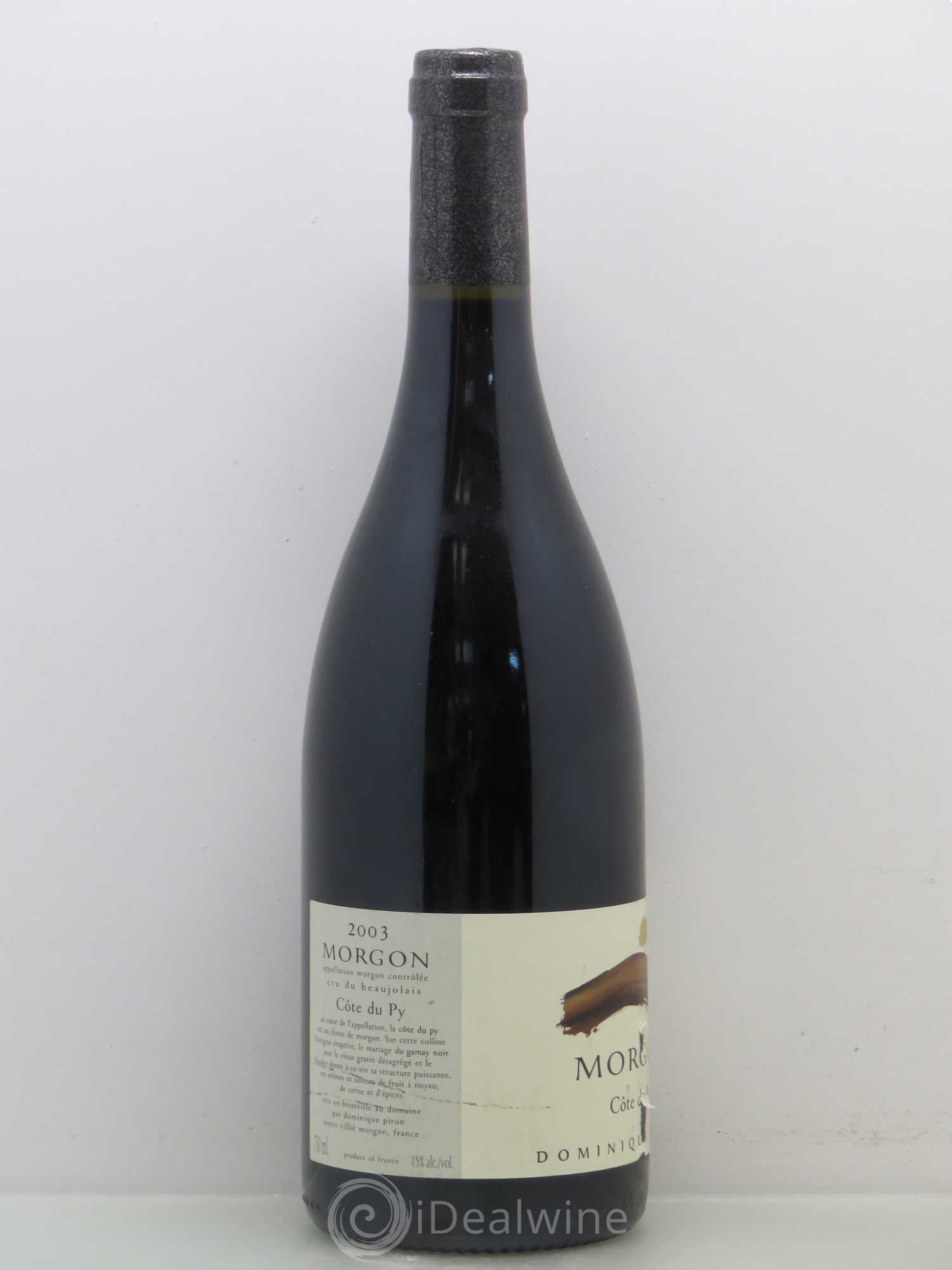 Morgon Côte du Py Dominique Piron (Domaine) 2003 - Lot de 1 bouteille - 1