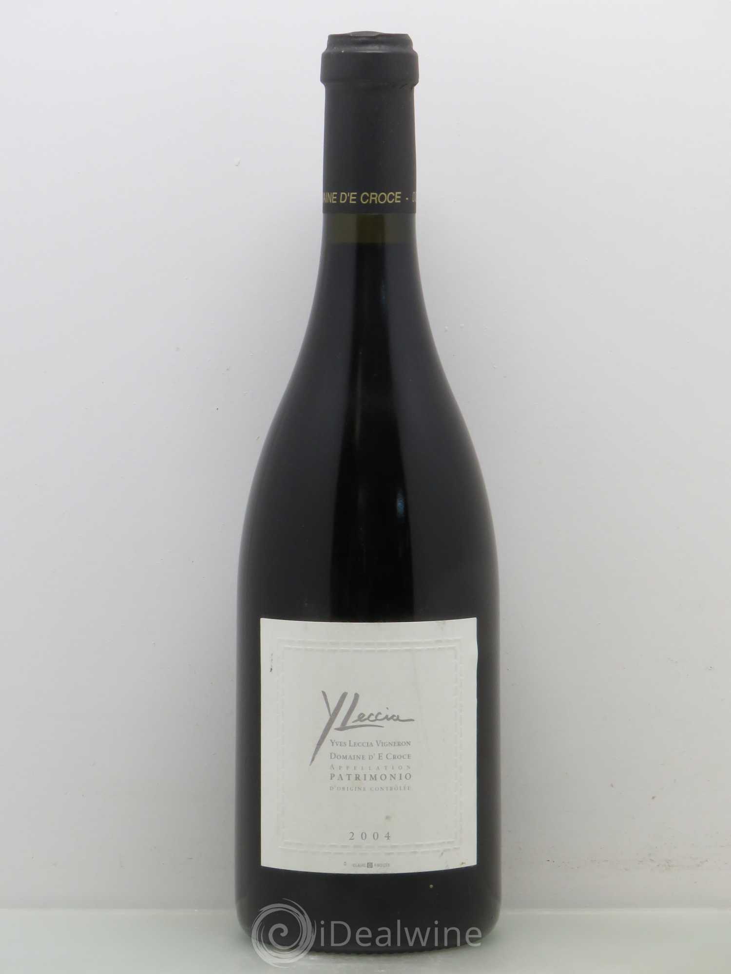 Patrimonio Domaine d' E. Croce Yves Leccia 2004 - Lot de 1 bouteille - 0