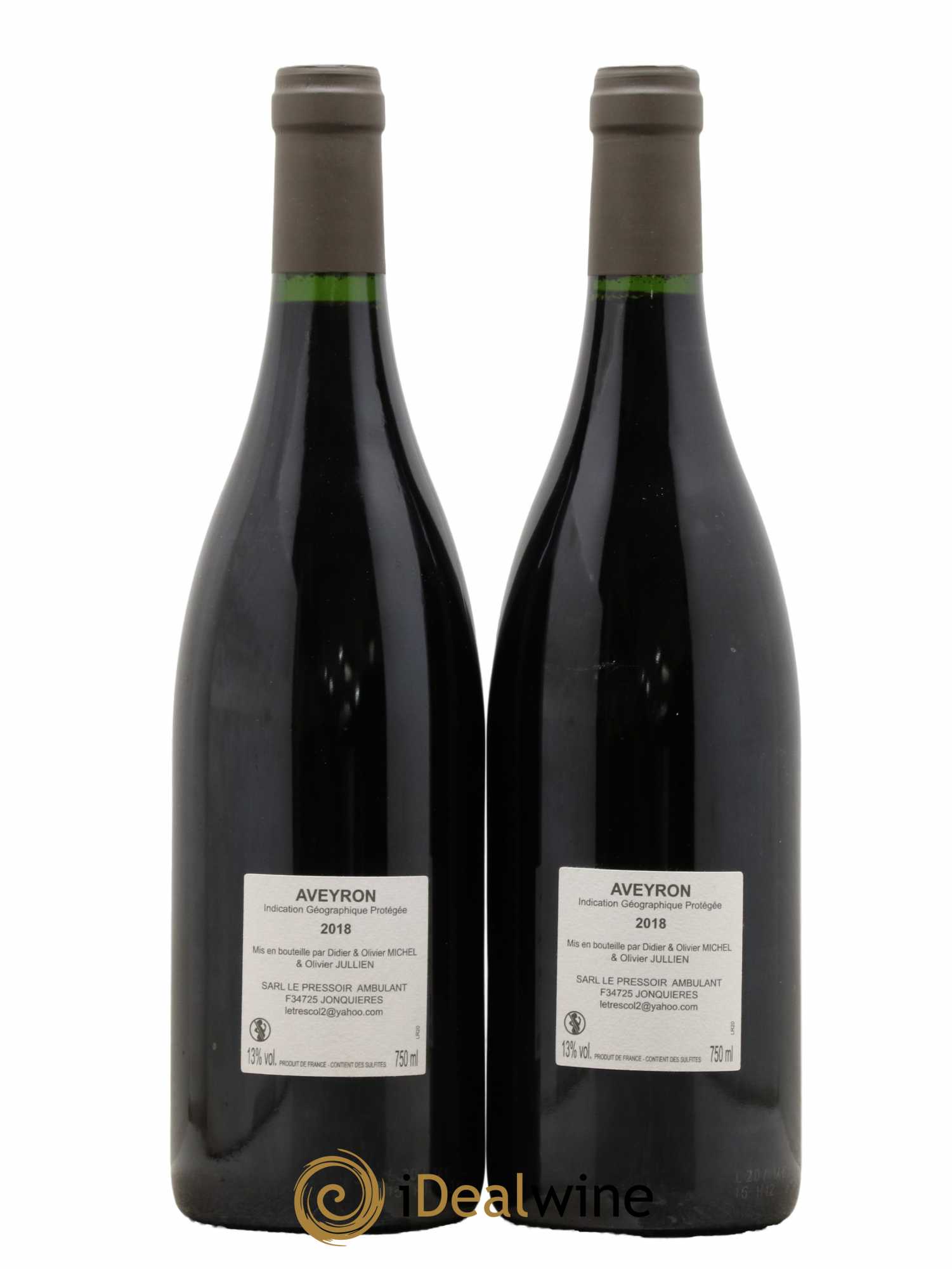 Aveyron Mas Jullien Le Trescol Olivier Jullien 2018 - Lot de 2 bouteilles - 1