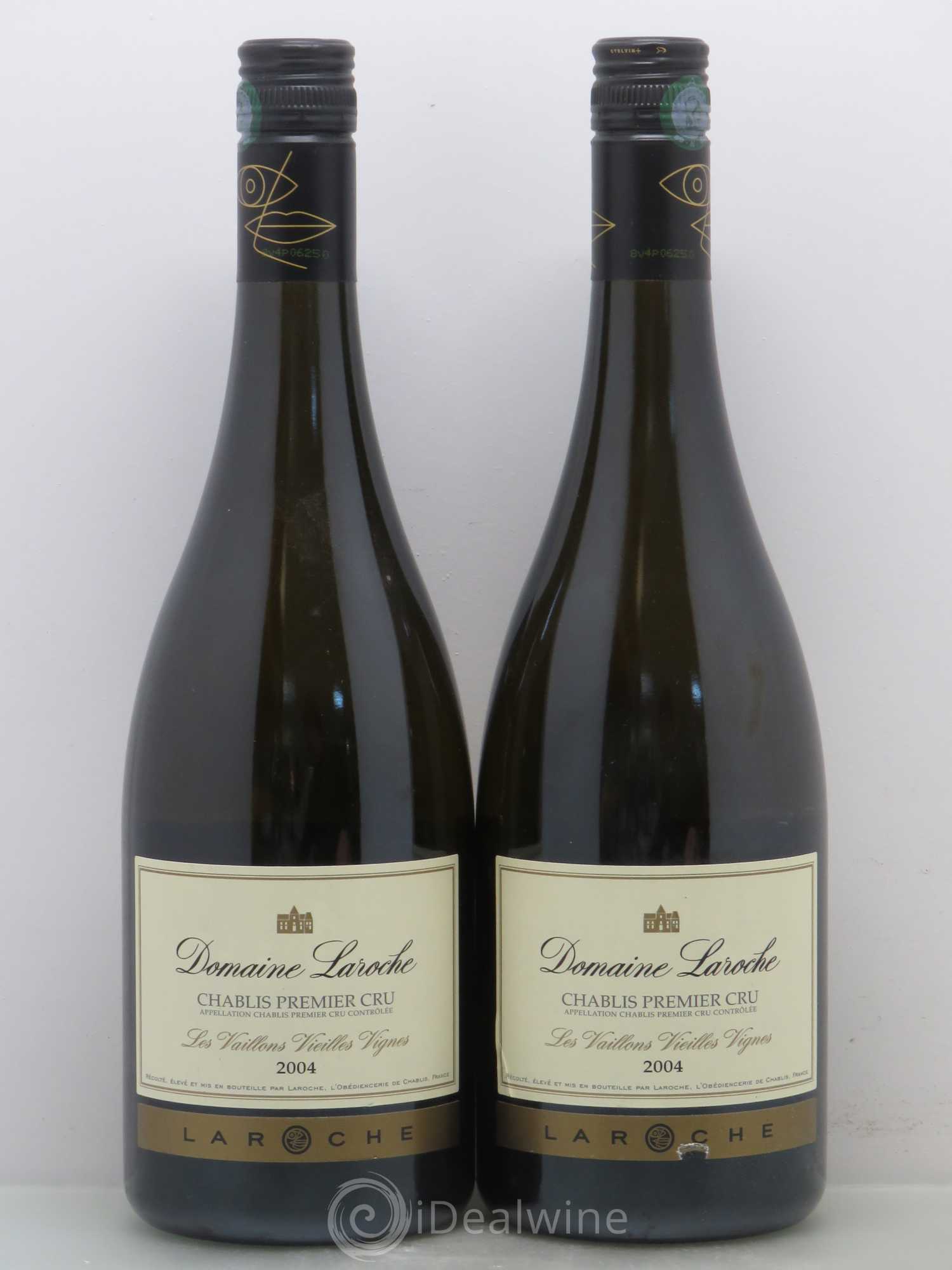 Chablis 1er Cru Vaillons Vieilles Vignes Domaine Laroche 2004 - Posten von 2 Flaschen - 0