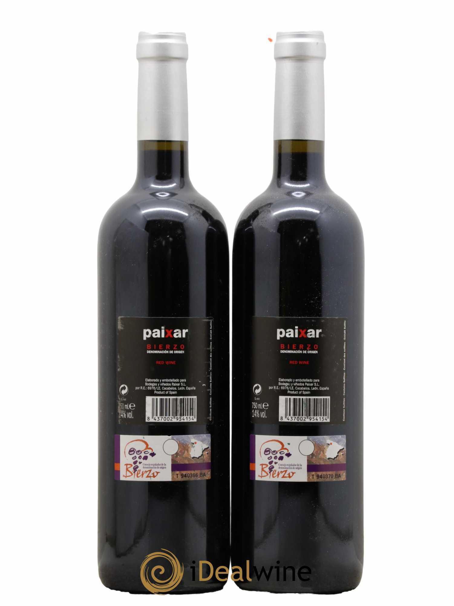 Bierzo DO Mencia Paixar Luna Beberide 2012 - Lot de 2 bouteilles - 1
