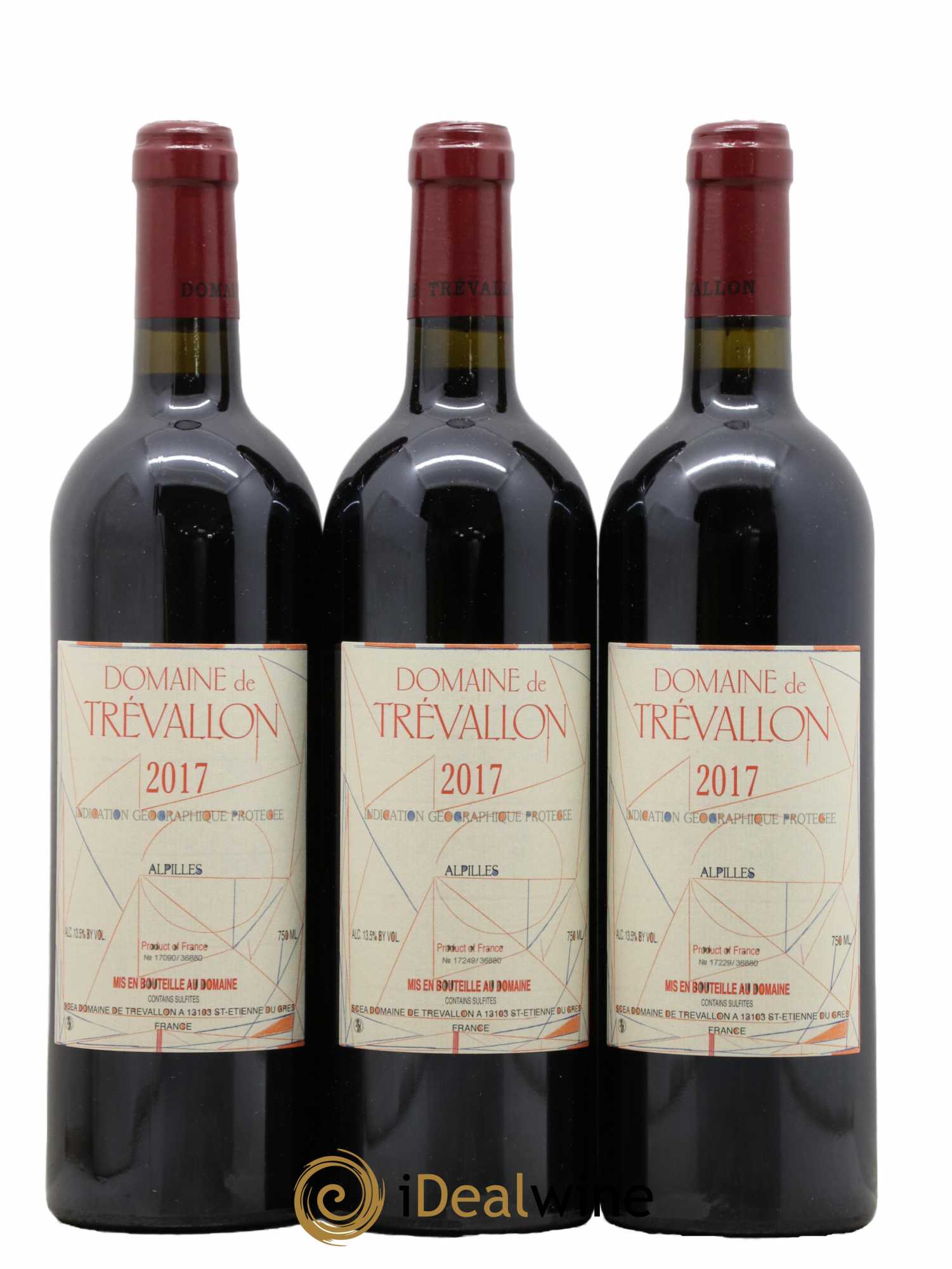 Alpilles Trévallon (Domaine de) Eloi Dürrbach 2017 - Lot de 3 bouteilles - 0