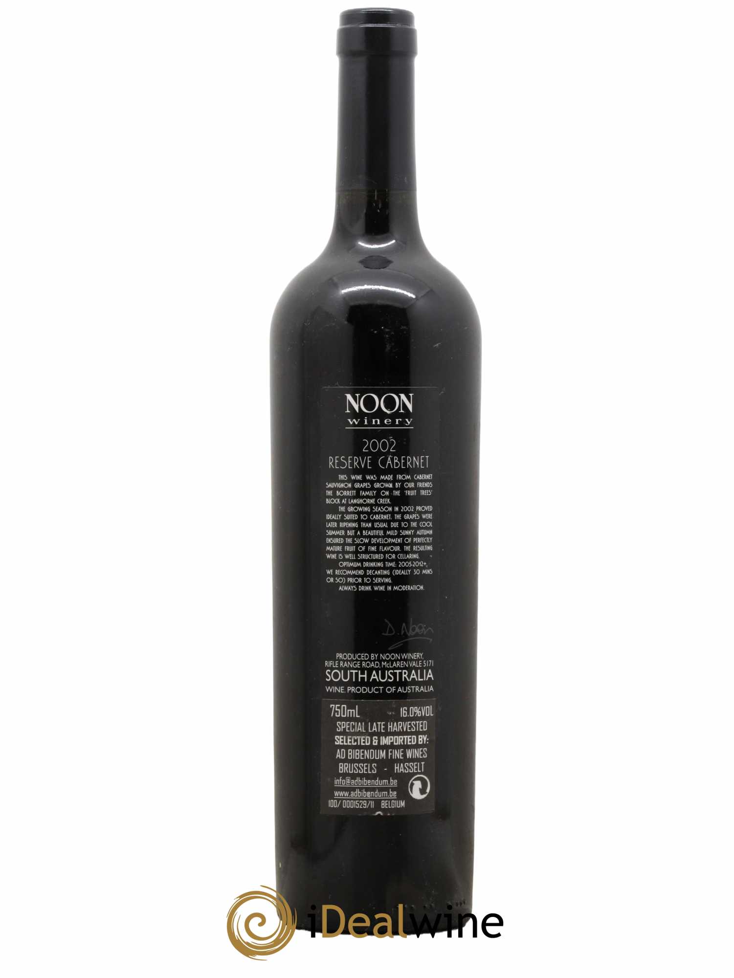 Australie Noon Reserve Shiraz 2002 - Lot de 1 bouteille - 1