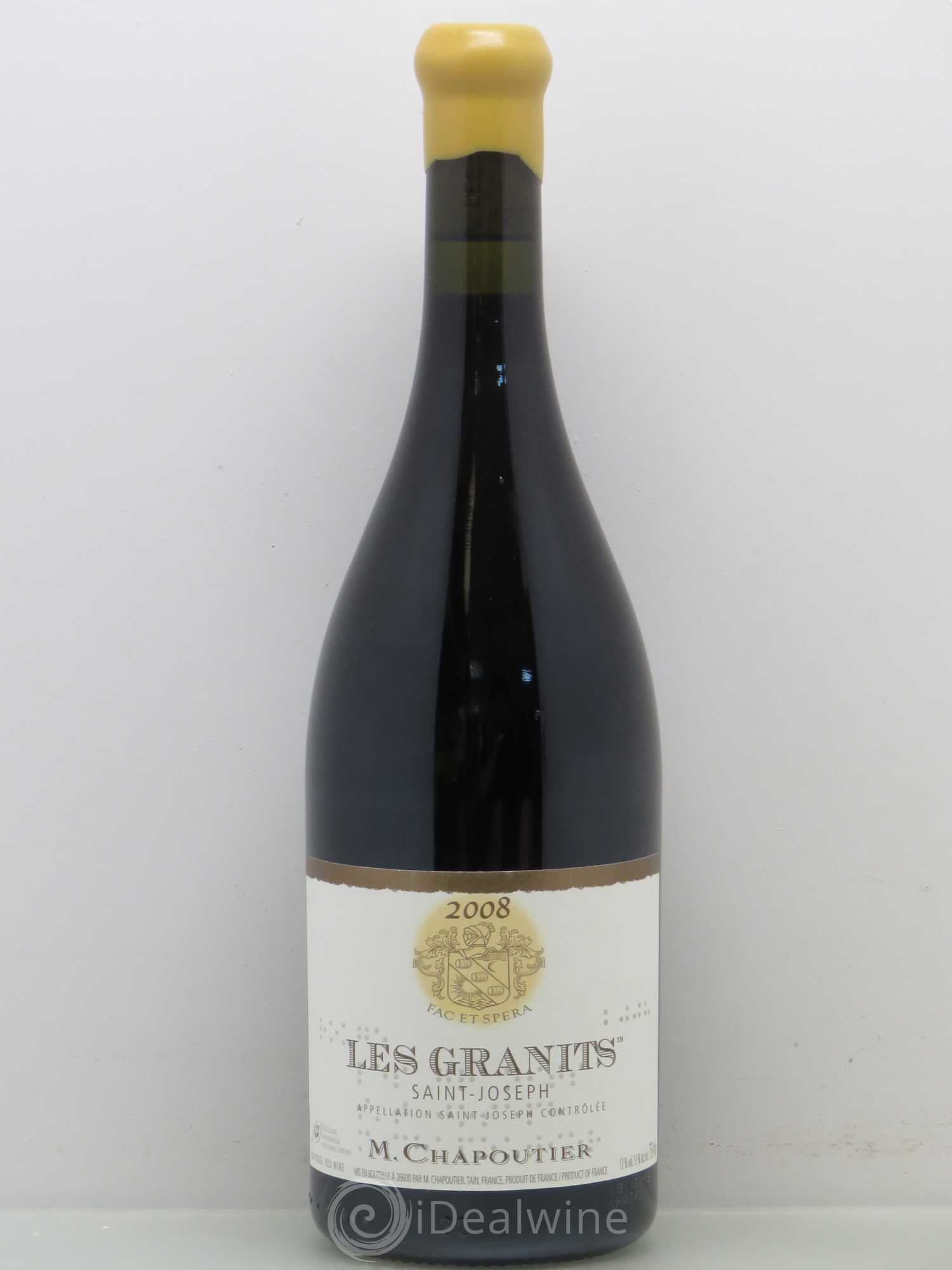 Saint-Joseph Les Granits Chapoutier 2008 - Lot de 1 bouteille - 0