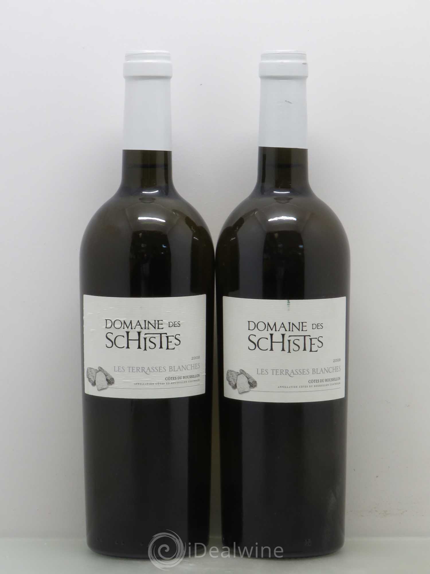 Côtes du Roussillon Domaine Des Schistes Les Terasses Blanches 2008 - Posten von 2 Flaschen - 0