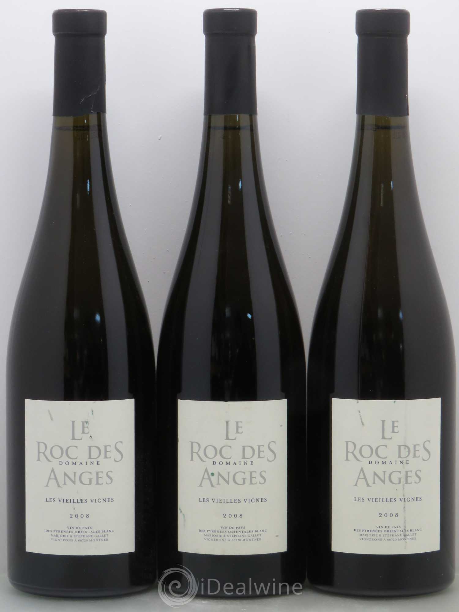 Divers Vin de Pays des Pyrénees-Orientales Domaine Le Roc Des Anges Les Vieilles Vignes 2008 - Posten von 3 Flaschen - 0