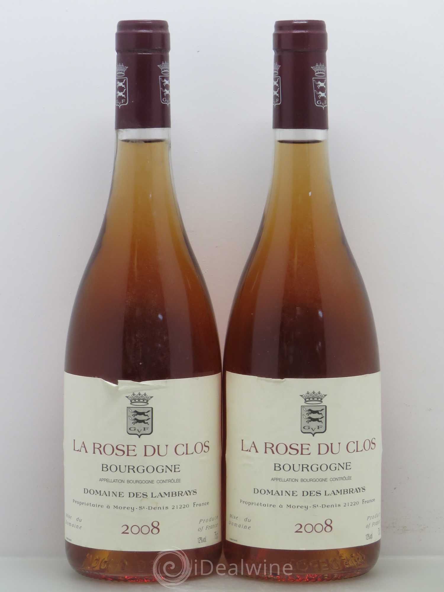 Bourgogne La Rose Du Clos Domaine des Lambrays 2008 - Lotto di 2 bottiglie - 0
