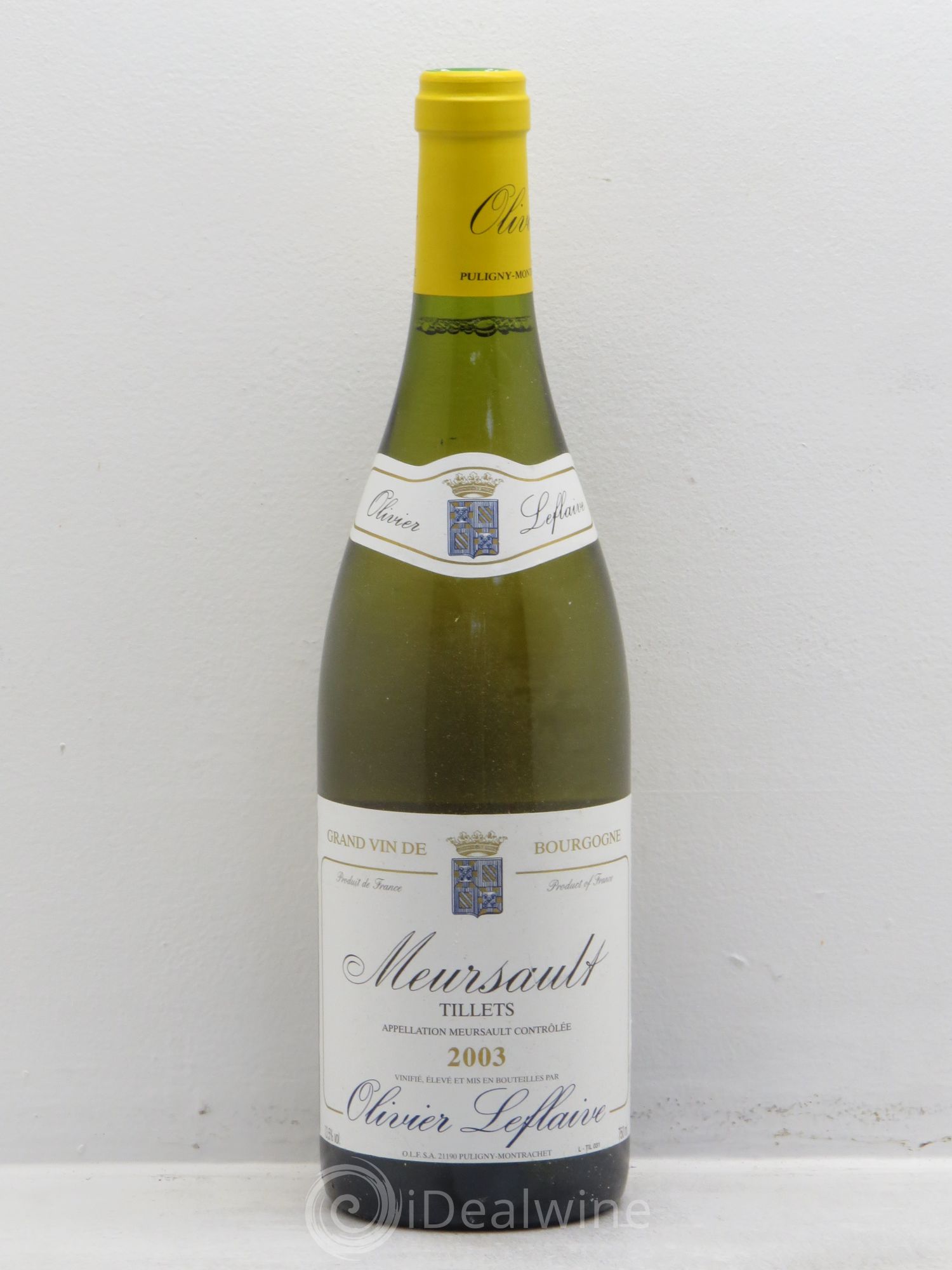 Meursault Tillets - Olivier Leflaive 2003 - Posten von 1 Flasche - 0