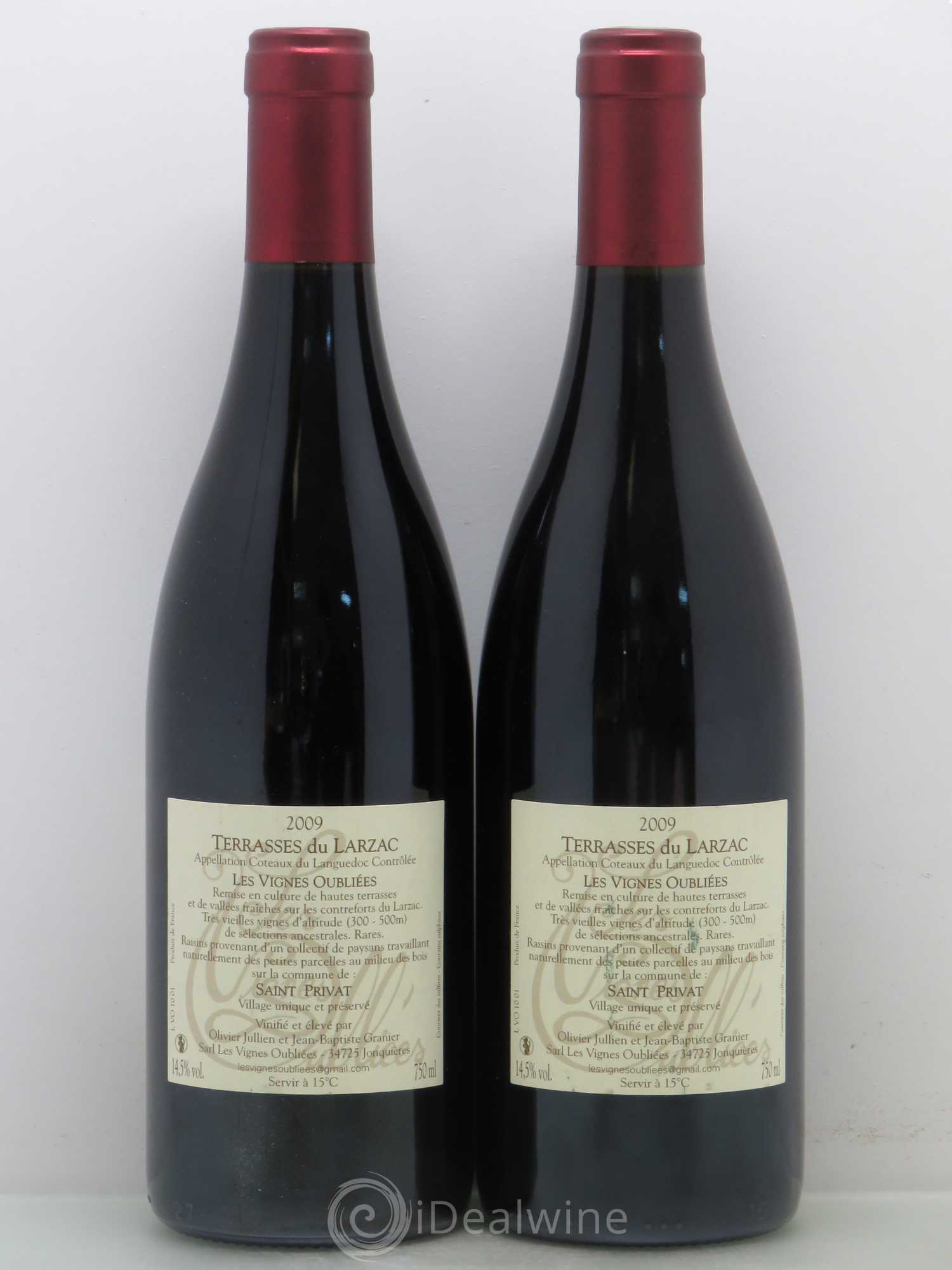 Coteaux du Languedoc Jullien & Granier Les Terrasses Larzac Les Vignes Oubliees 2009 - Posten von 2 Flaschen - 1
