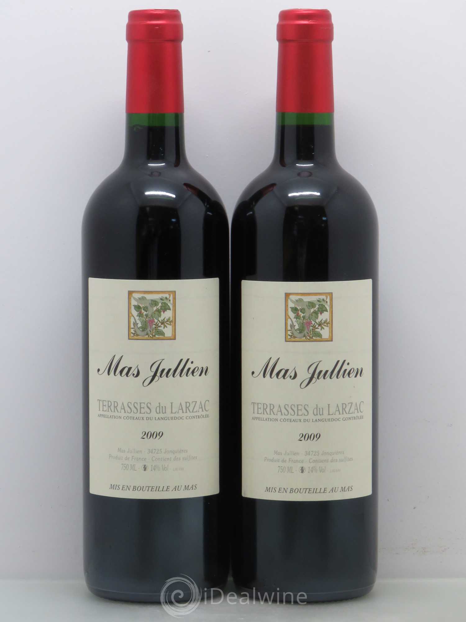 Terrasses du Larzac Mas Jullien Olivier Jullien 2009 - Lot de 2 bouteilles - 0