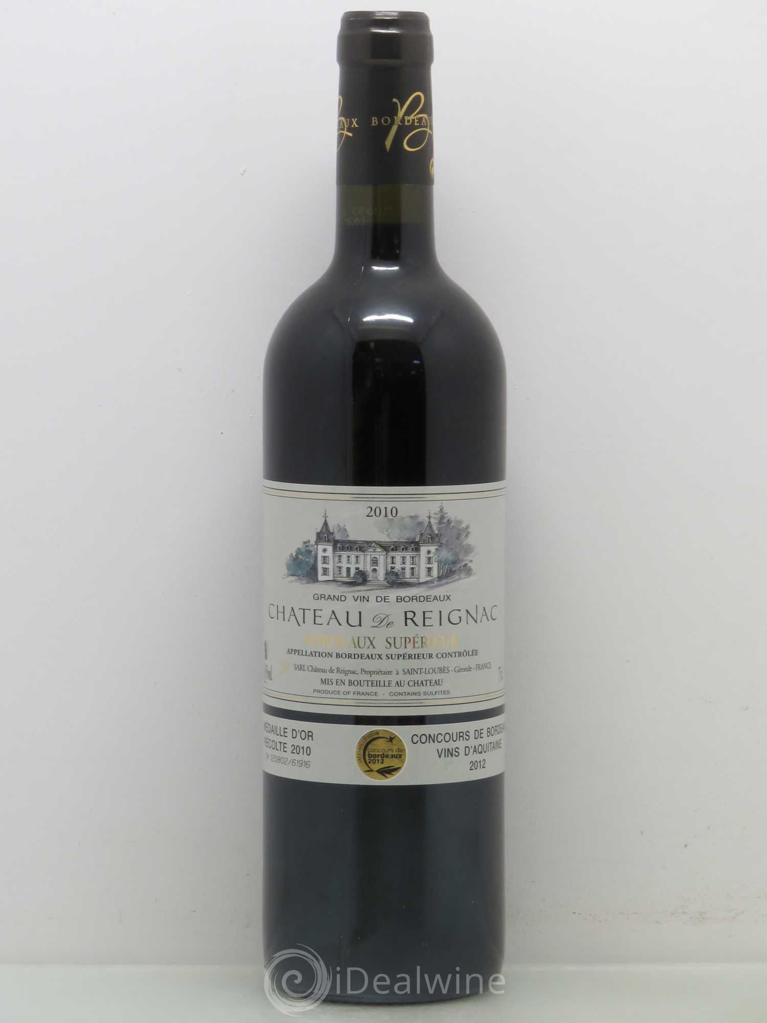 Bordeaux Supérieur Château de Reignac 2010 - Lot de 1 bouteille - 0