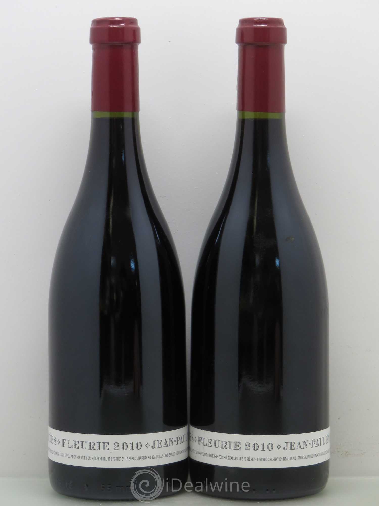 Fleurie Terres dorées - J-P. Brun (Domaine des) 2010 - Lot de 2 bouteilles - 0