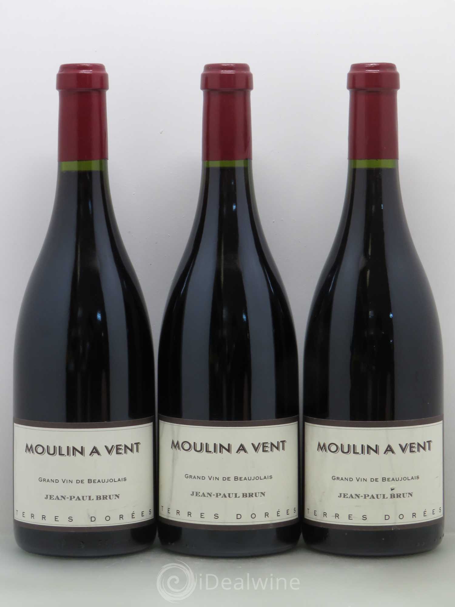 Moulin-à-Vent Terres dorées - J-P. Brun (Domaine des) 2010 - Lot de 3 bouteilles - 0