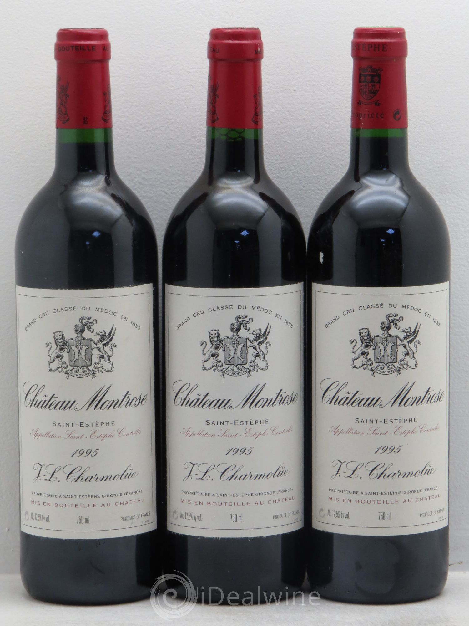 Château Montrose 2ème Grand Cru Classé 1995 - Lot de 3 bouteilles - 0