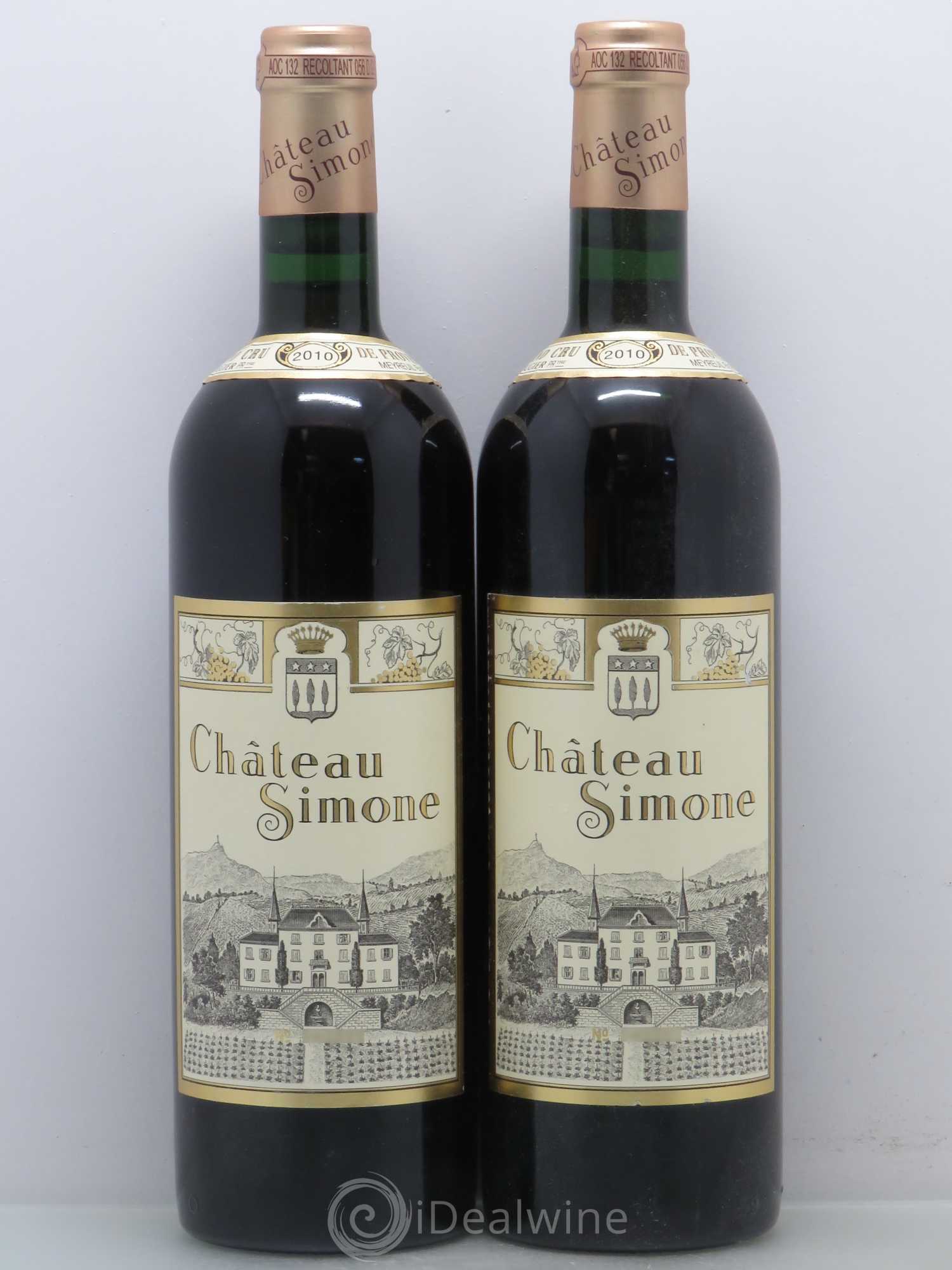 Palette Château Simone Famille Rougier 2010 - Lot de 2 bouteilles - 0