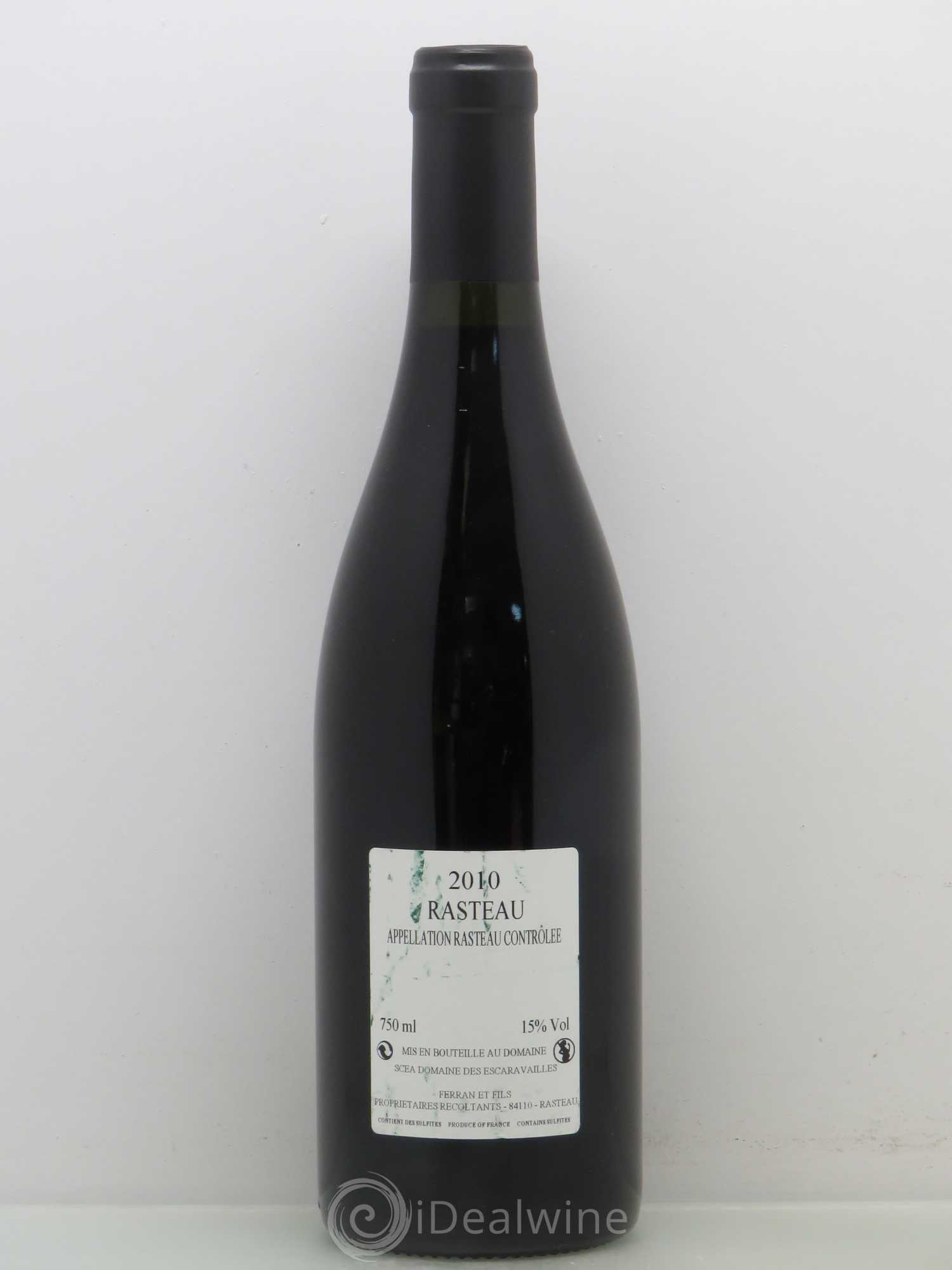 Rasteau Domaine des Escaravailles Heritage 1924 2010 - Lotto di 1 bottiglia - 1