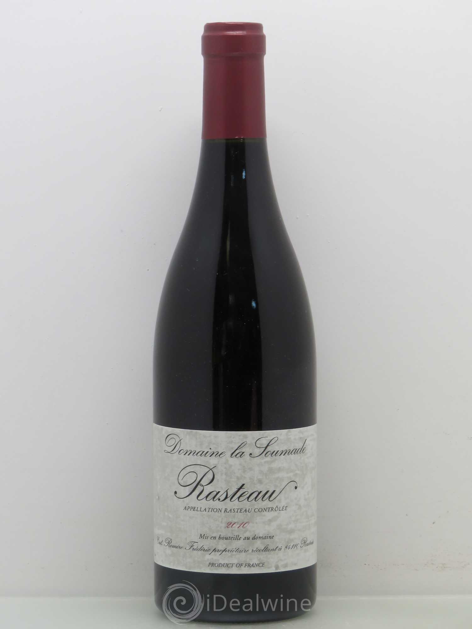 Rasteau La Soumade (Domaine) (sans prix de réserve) 2010 - Lot de 1 bouteille - 0