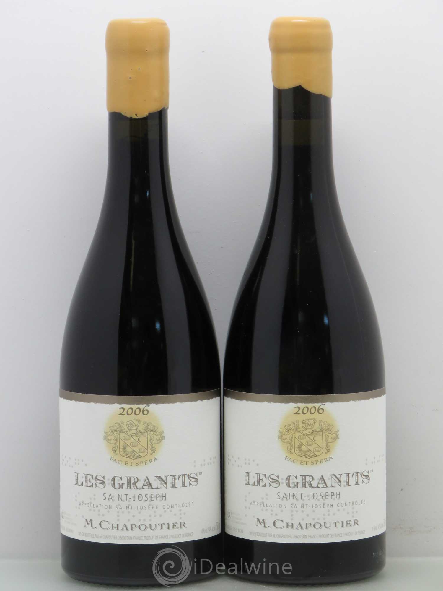 Saint-Joseph Les Granits Chapoutier 2006 - Lot de 2 bouteilles - 0